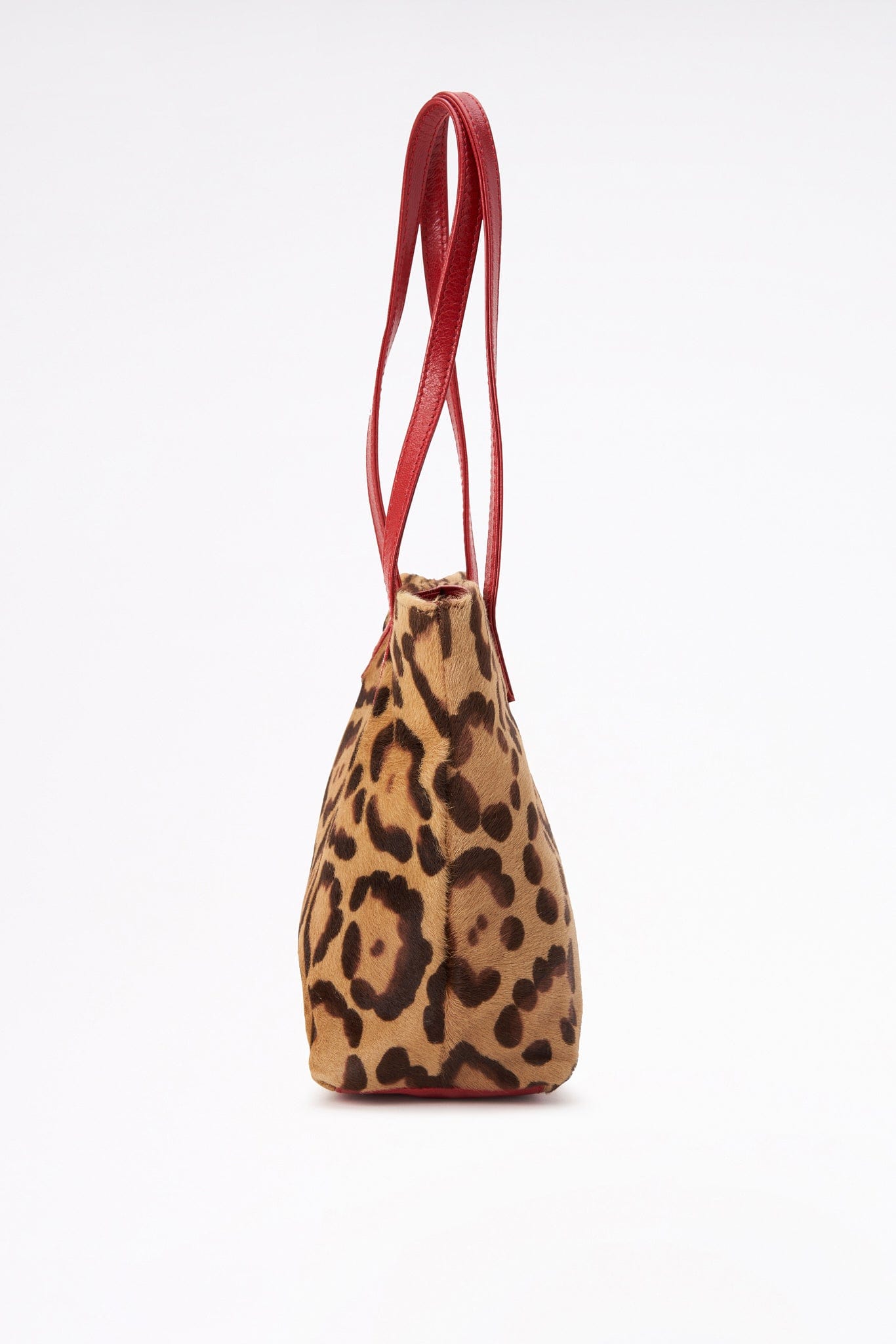 Vintage Valentino Leopard Printed Calf Hair Bag