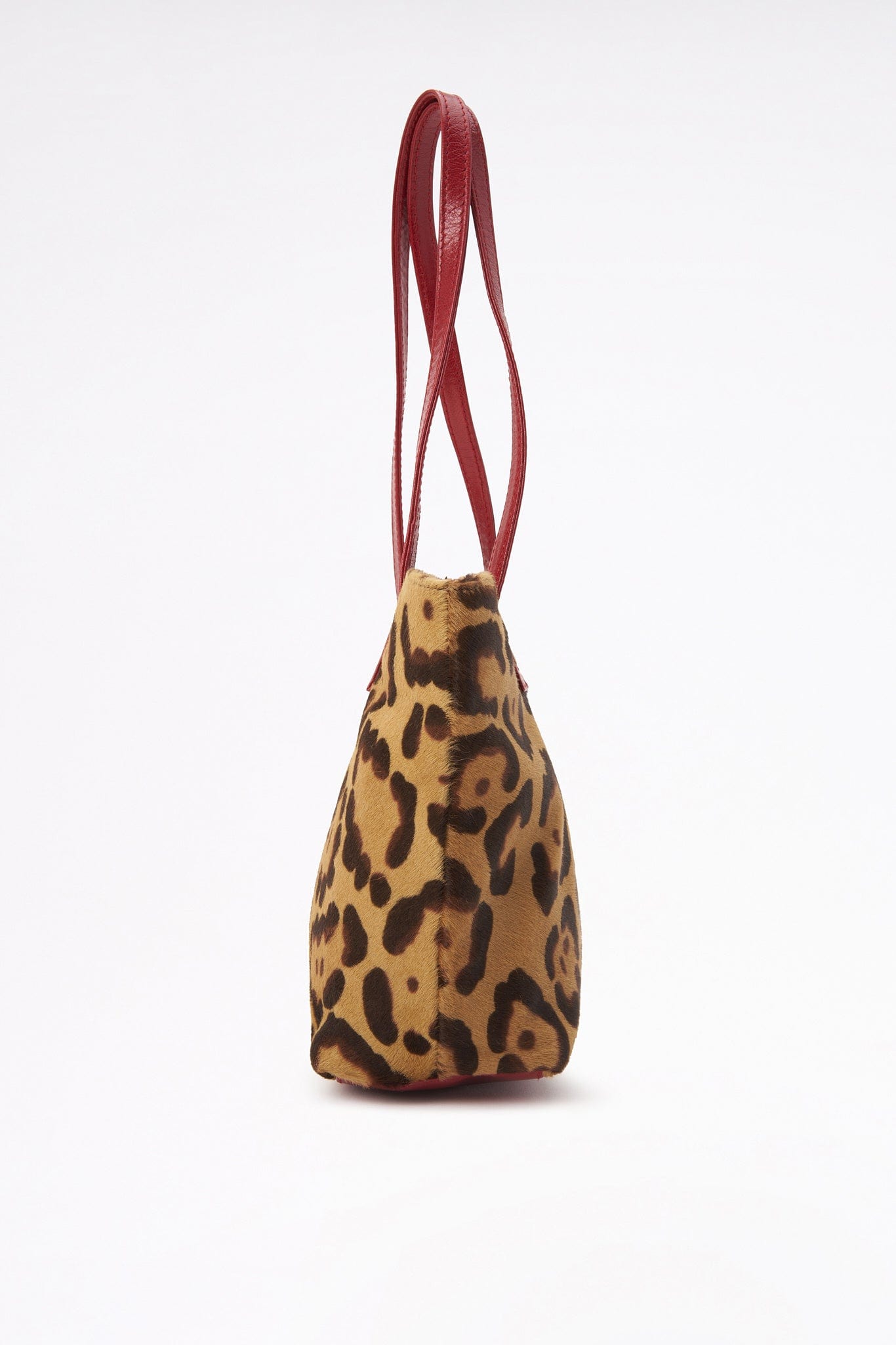 Vintage Valentino Leopard Printed Calf Hair Bag