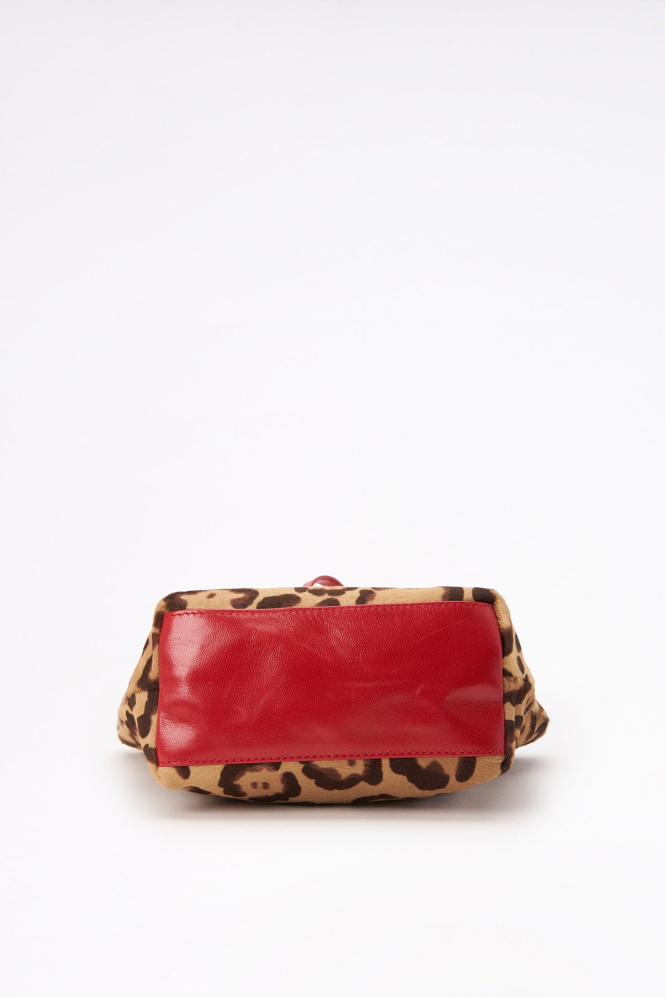 Vintage Valentino Leopard Printed Calf Hair Bag