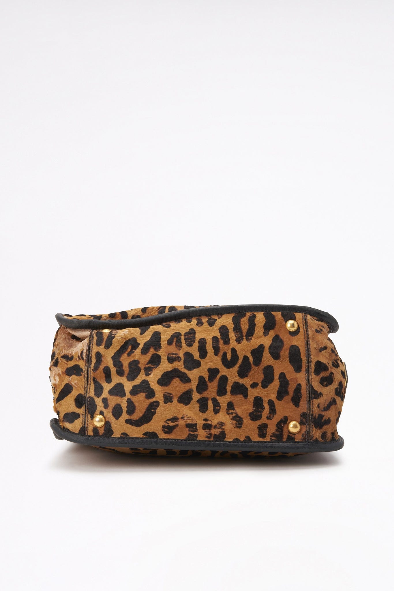 Vintage Prada Leopard Printed Calf Hair Bag