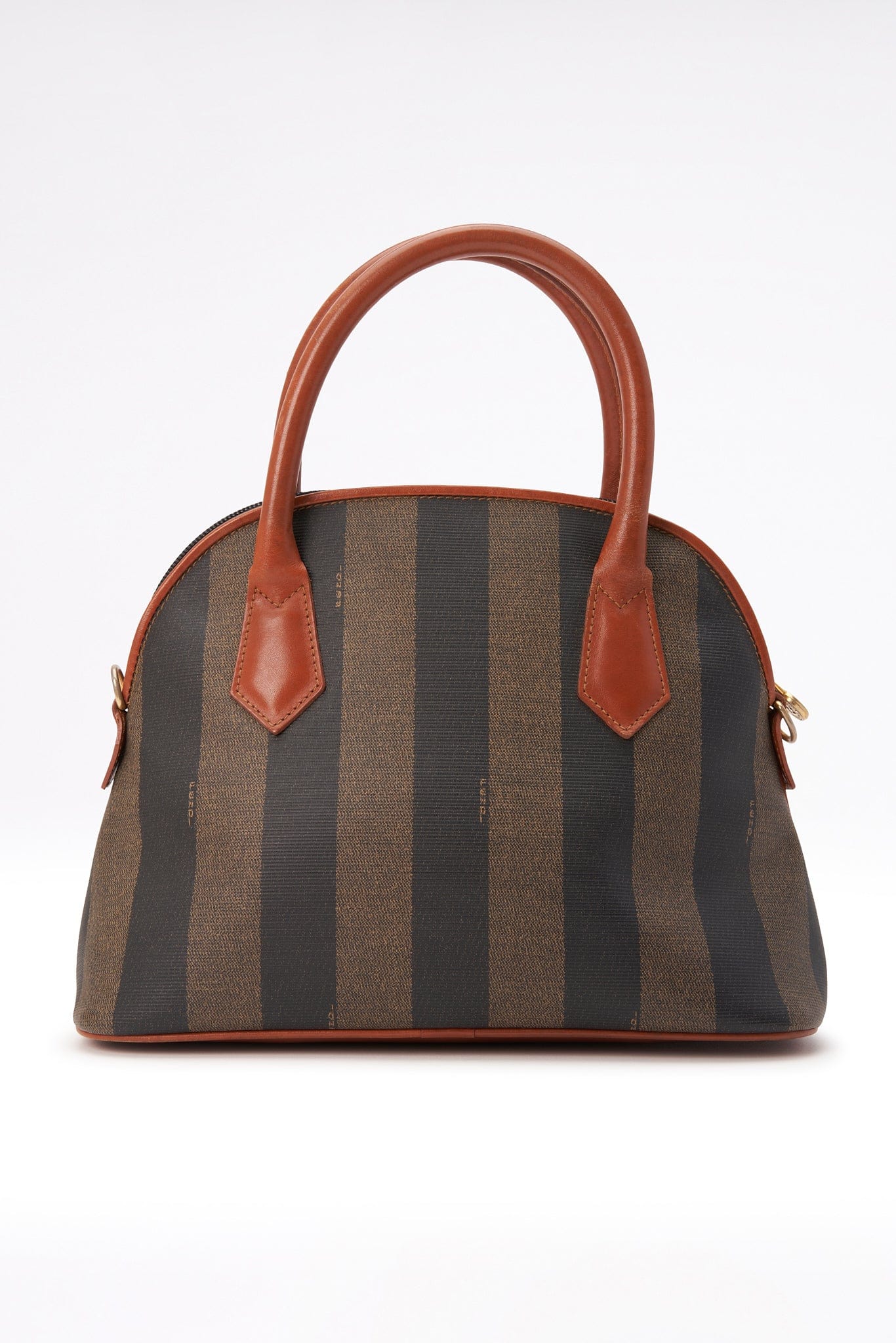 Fendi Vintage Striped Canvas Crossbody Bag