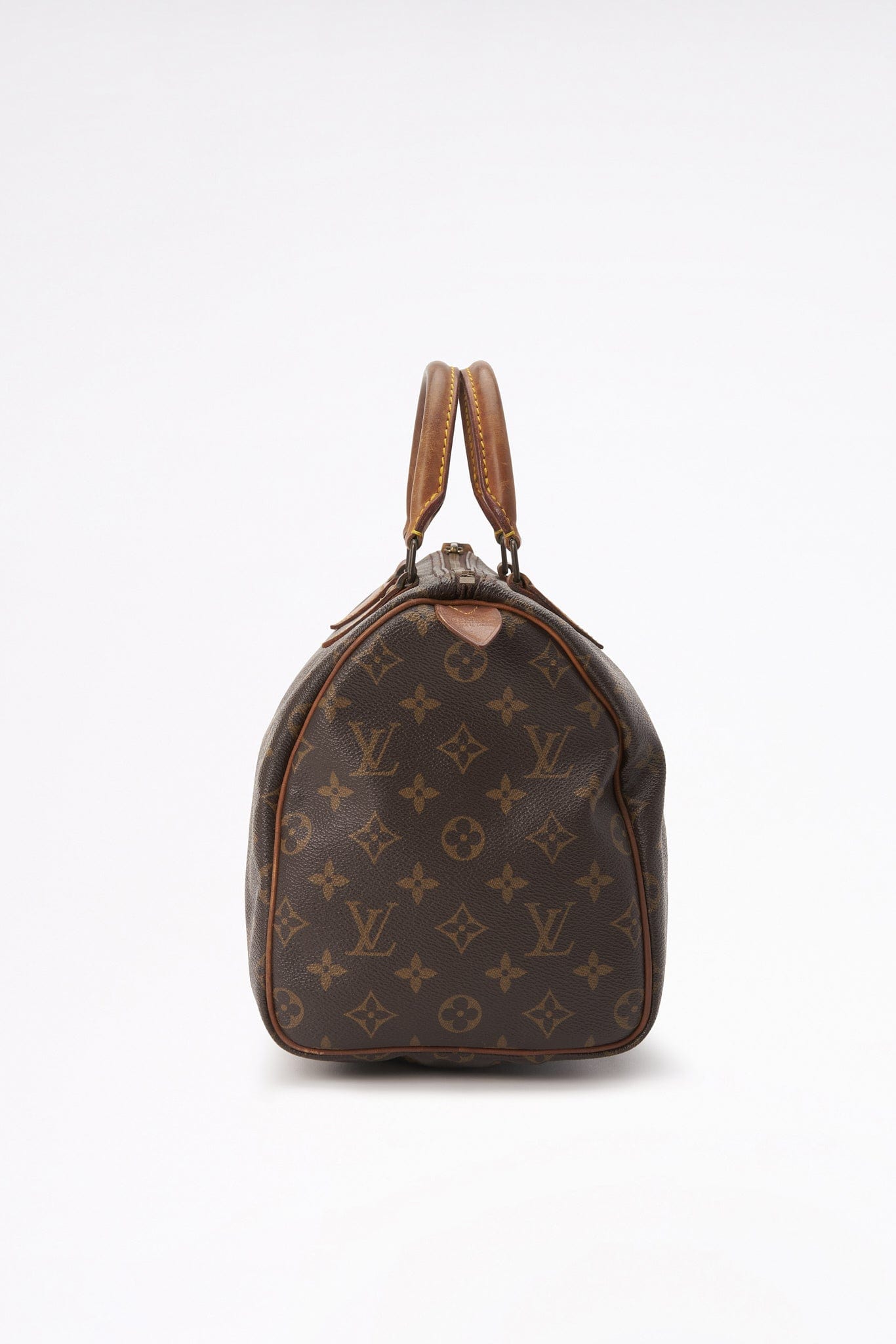 Louis Vuitton 30 Speedy Bag In Brown Monogram Coated Canvas