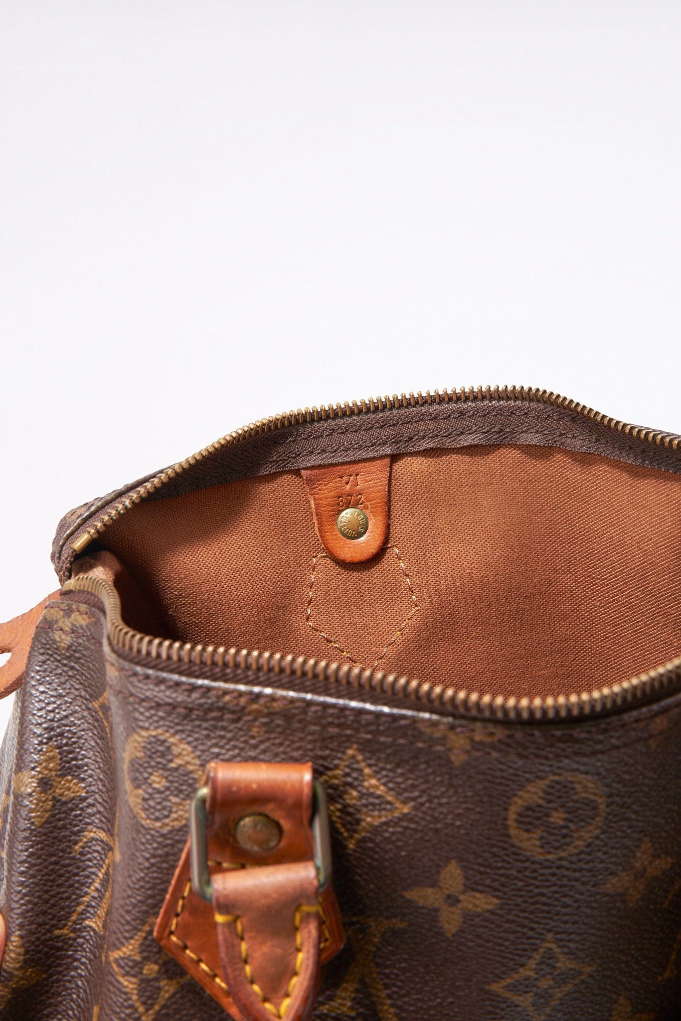 Louis Vuitton 30 Speedy Bag In Brown Monogram Coated Canvas