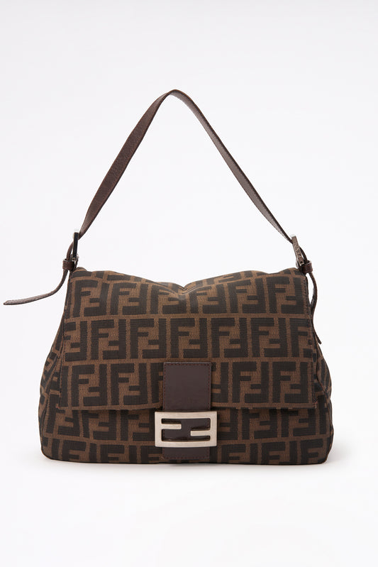 Vintage Fendi Mamma Baguette - Brown Zucca Canvas