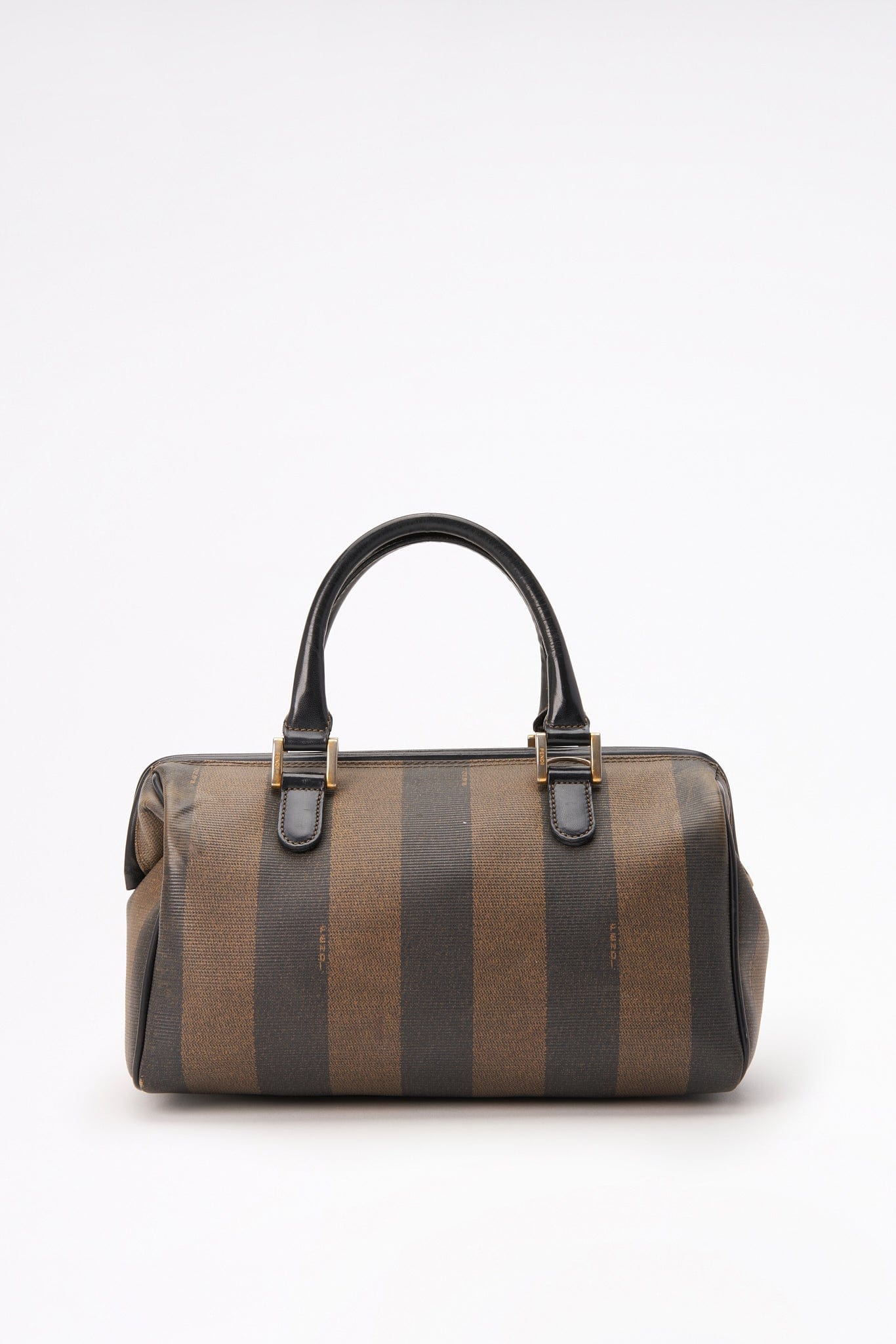 Fendi Vintage Striped Canvas Crossbody Bag