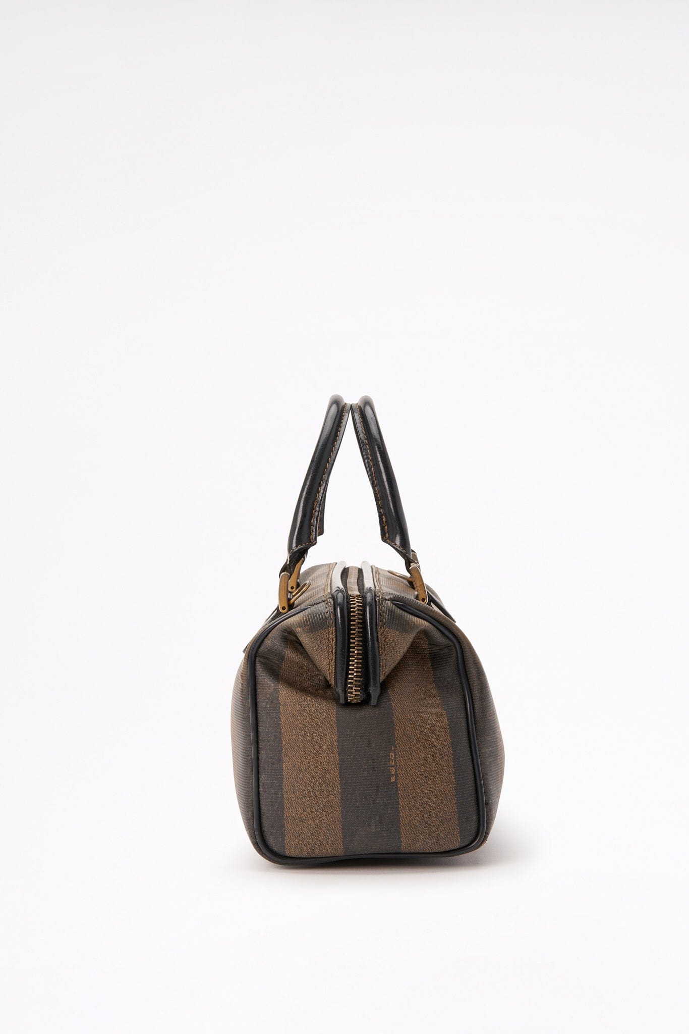 Fendi Vintage Striped Canvas Crossbody Bag