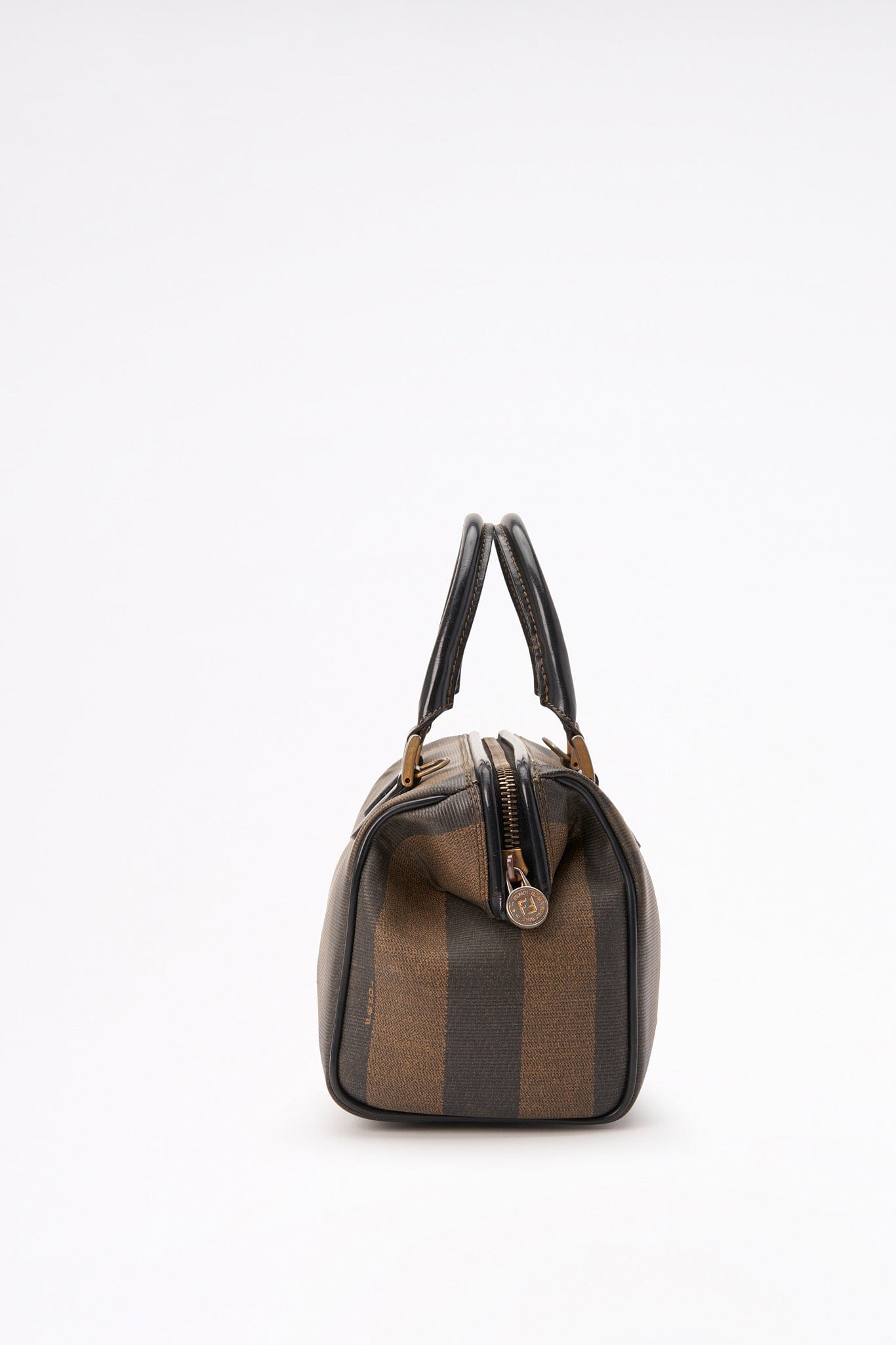 Fendi Vintage Striped Canvas Crossbody Bag