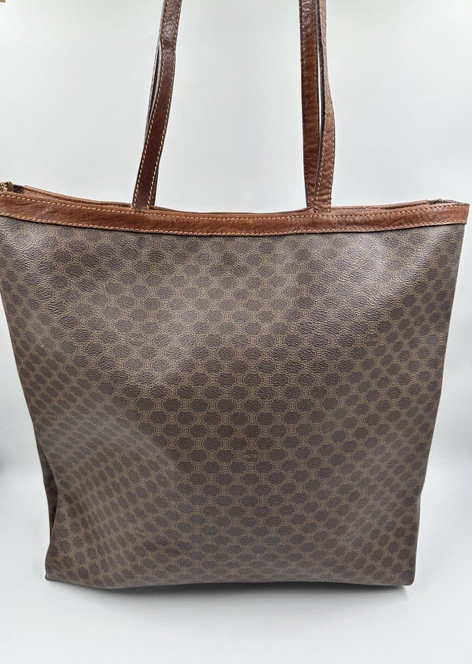 Triomphe vintage cloth tote Celine Grey in Cloth - 30993011