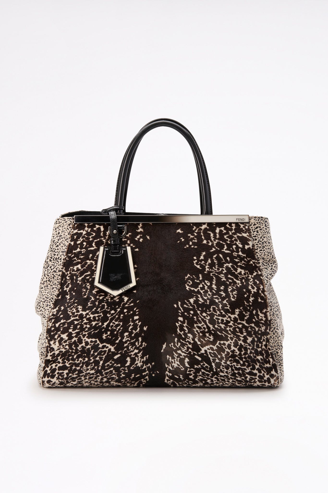 Fendi 2jours in Animal Printed Calf Hair Tote Bag