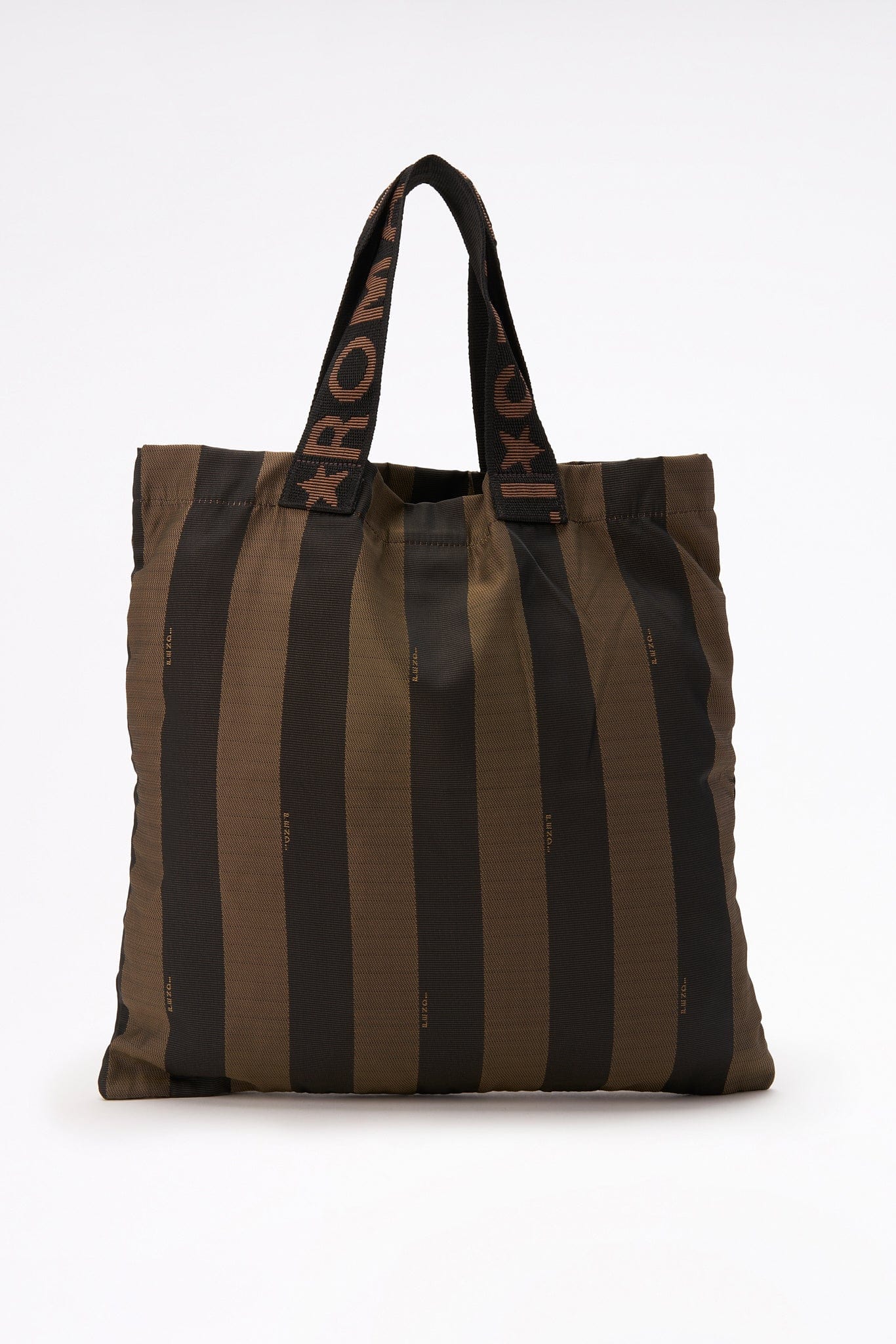 Fendi Vintage Striped Shopper Tote Bag