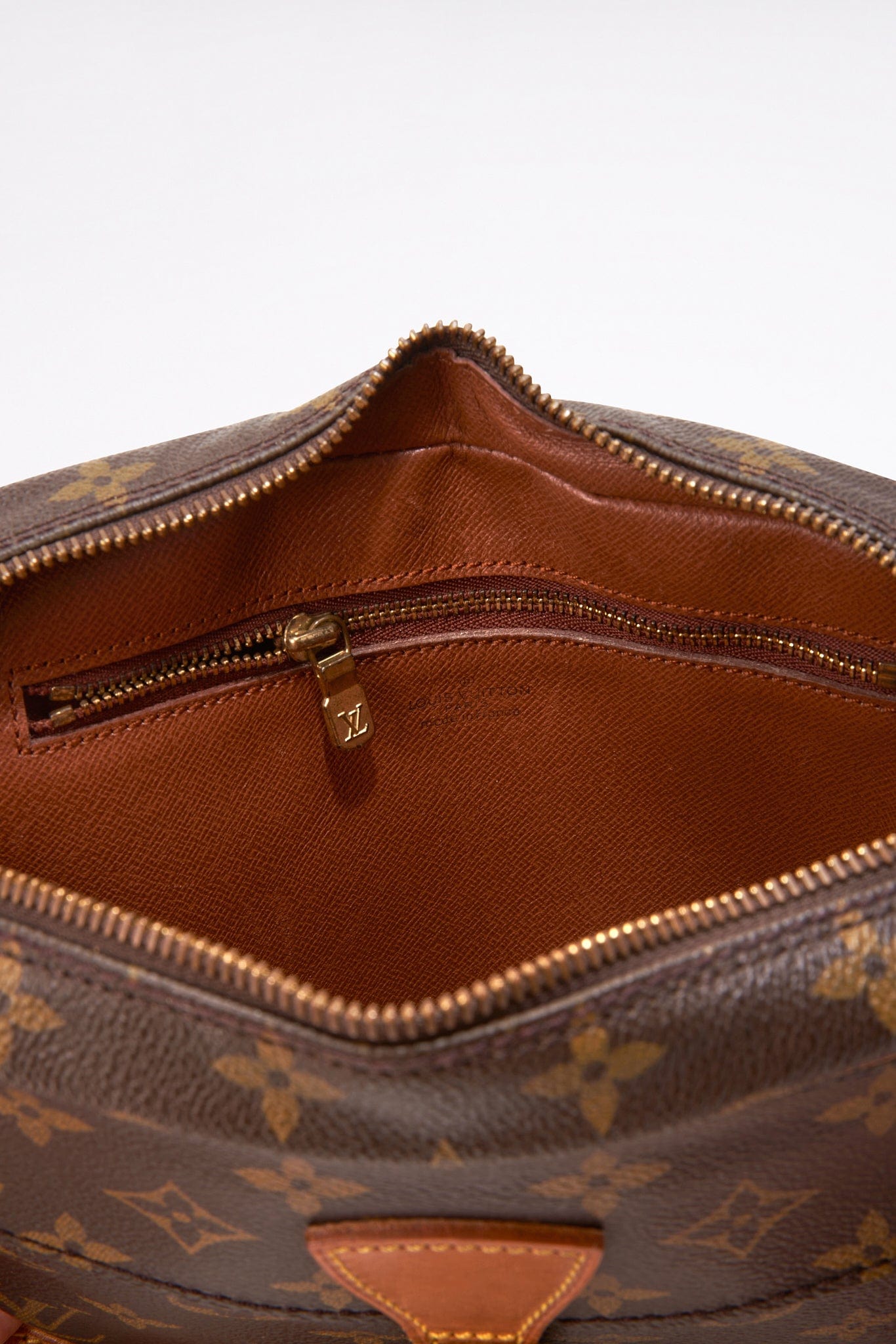 Vintage Louis Vuitton Jeune Fille Monogram Canvas Brown Bag