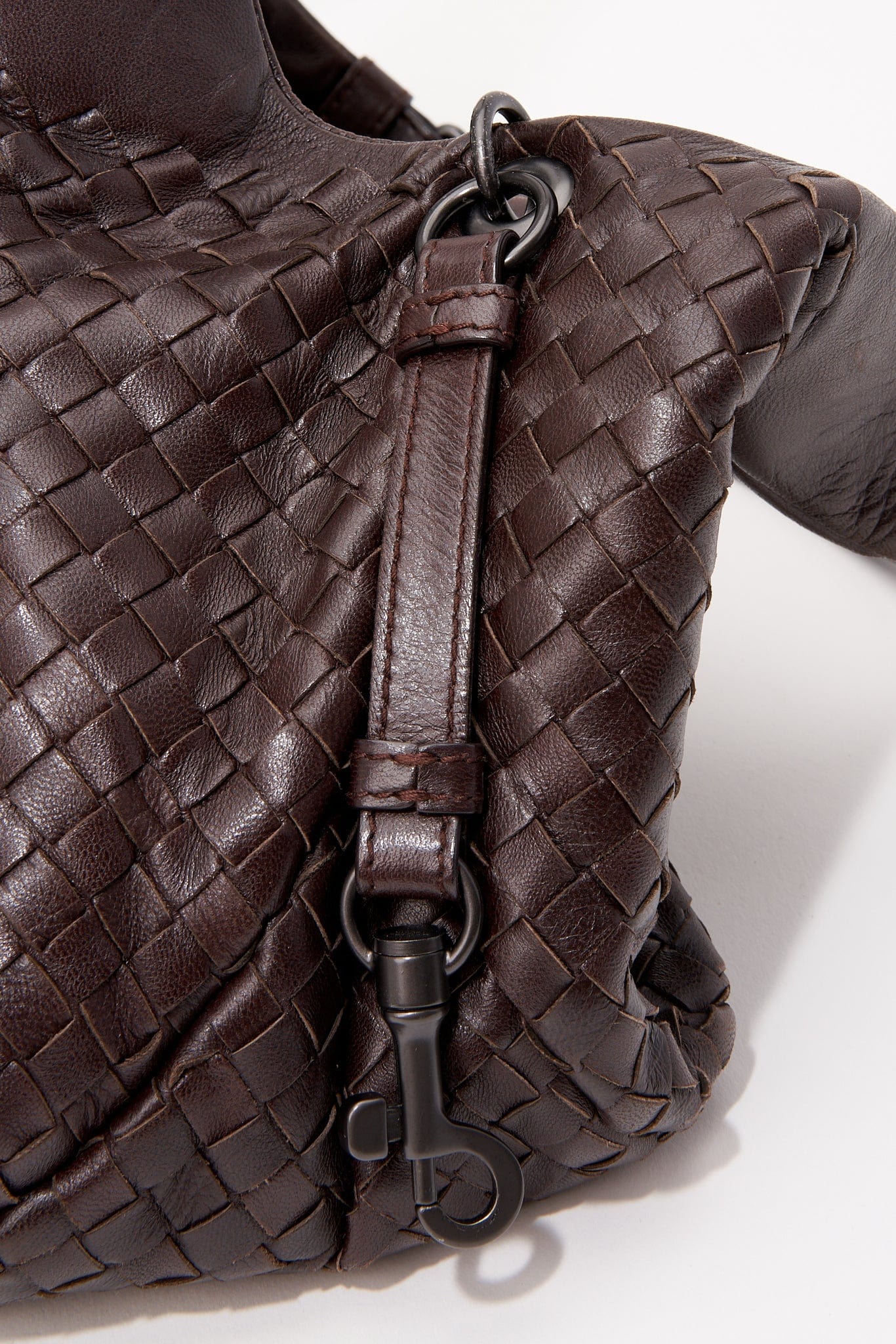 Bottega Veneta Brown Intrecciato Leather Shoulder Bag