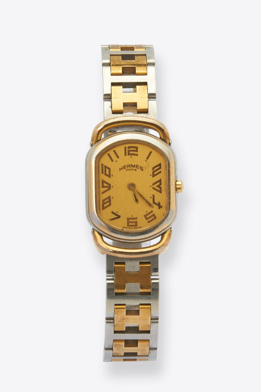 Vintage Hermès Rallye Gold Plated Watch