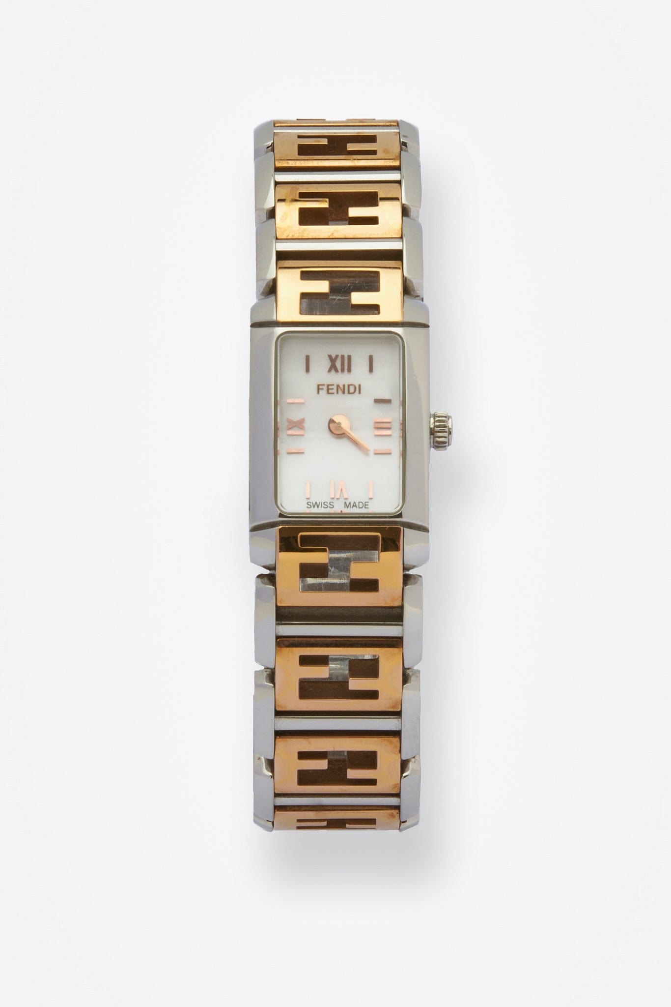 Vintage Fendi Gold and Silver Plated Watch