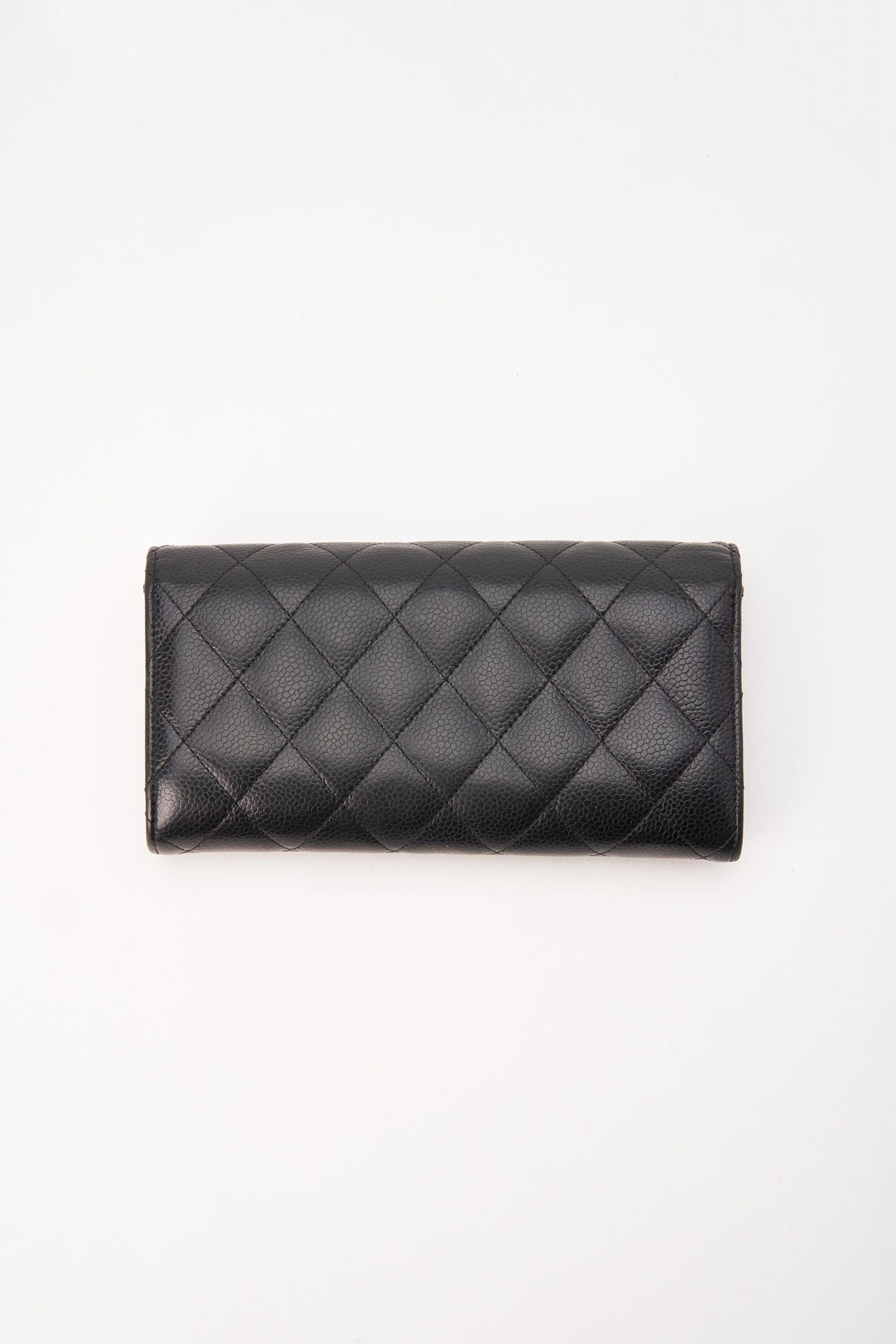 Chanel Black Caviar Leather Wallet