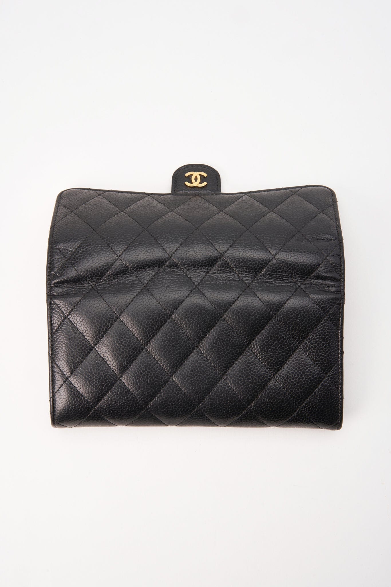 Chanel Black Caviar Leather Wallet