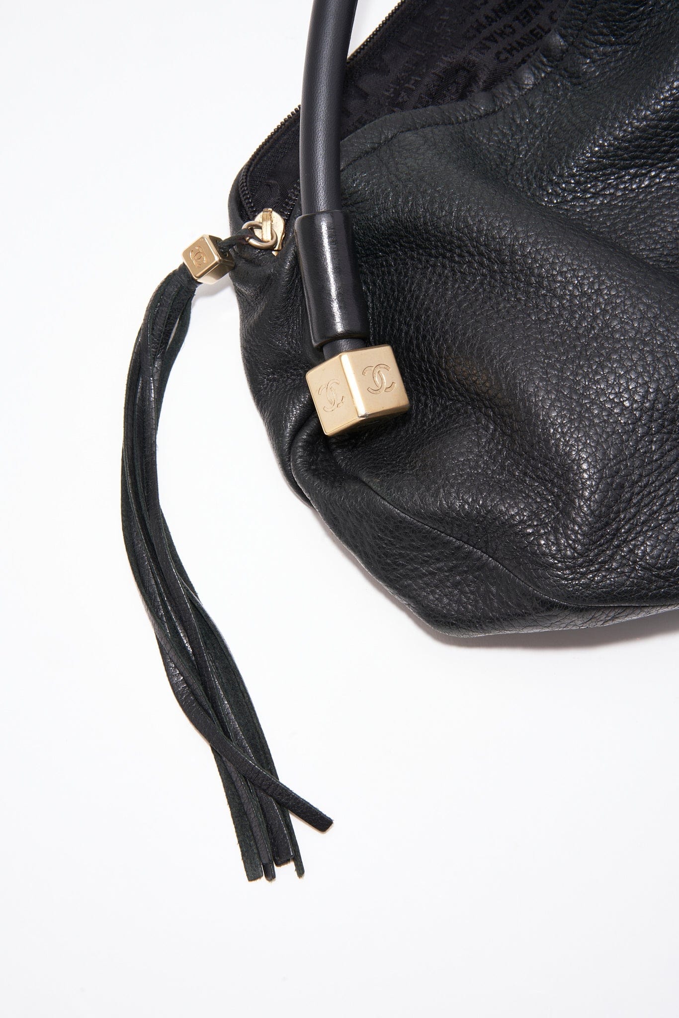 Vintage Chanel CC Dice Leather Shoulder Bag