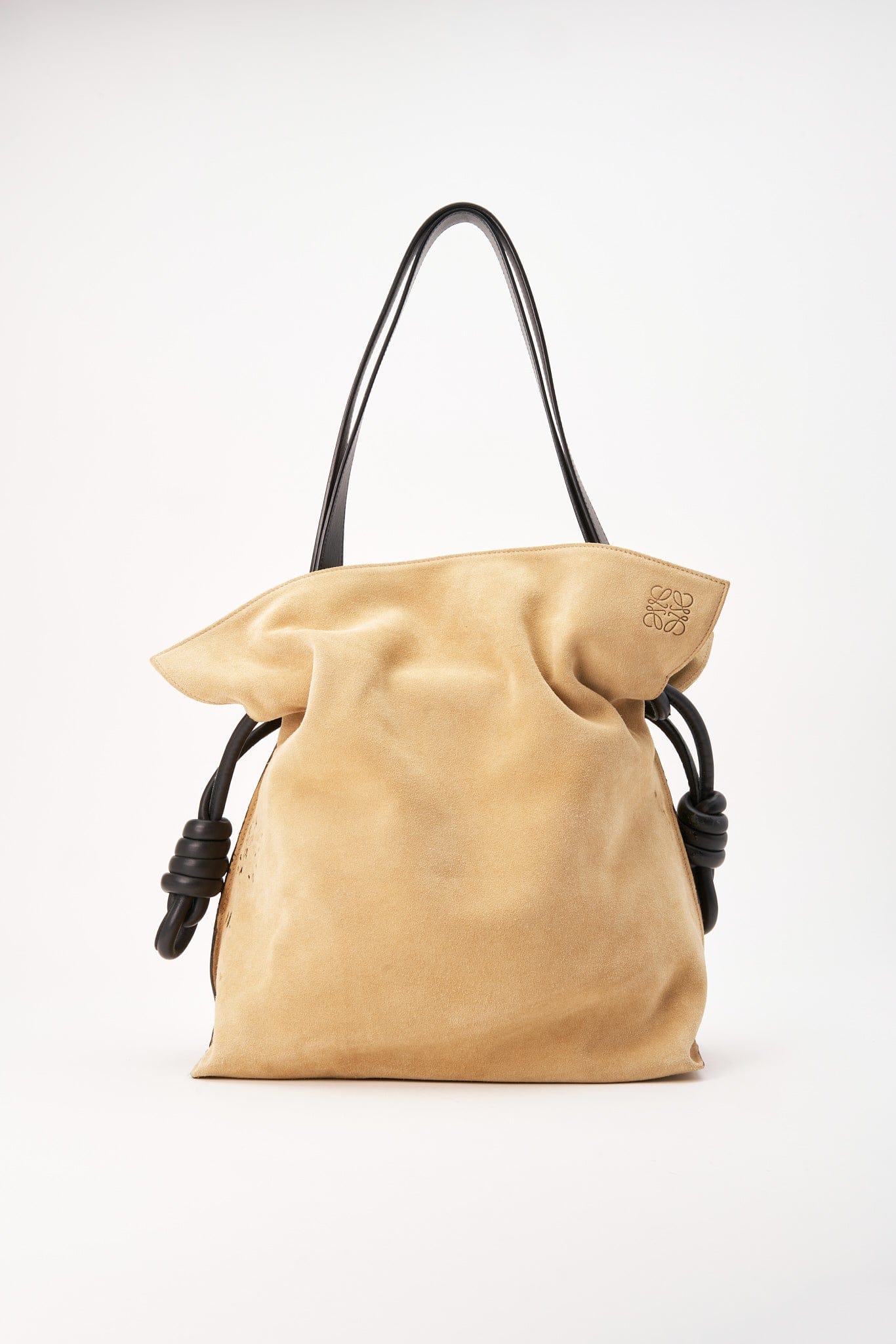 Loewe Flamenco Suede and Leather Tote Bag