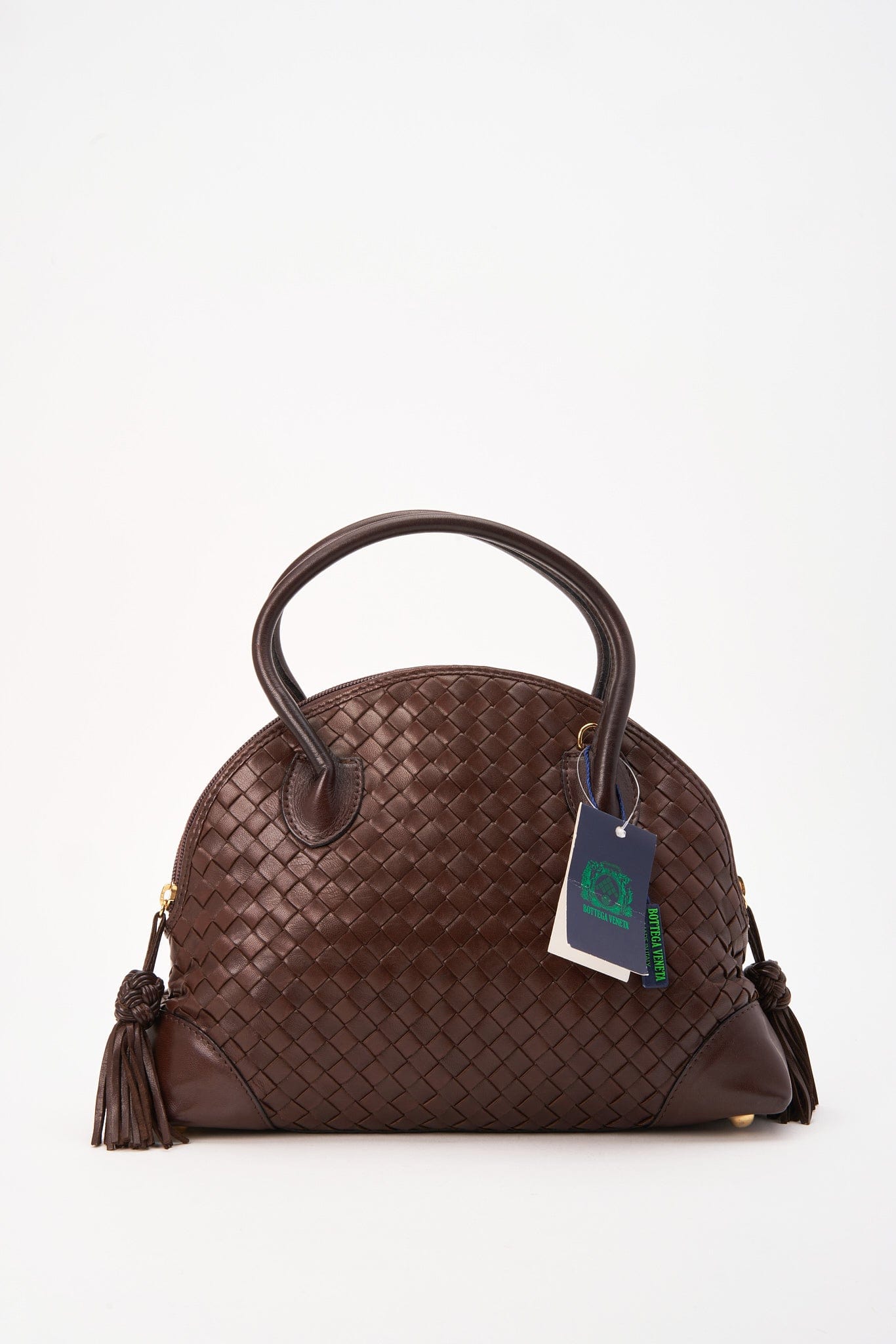 Bottega Veneta Brown Intrecciato Leather Crossbody Bag