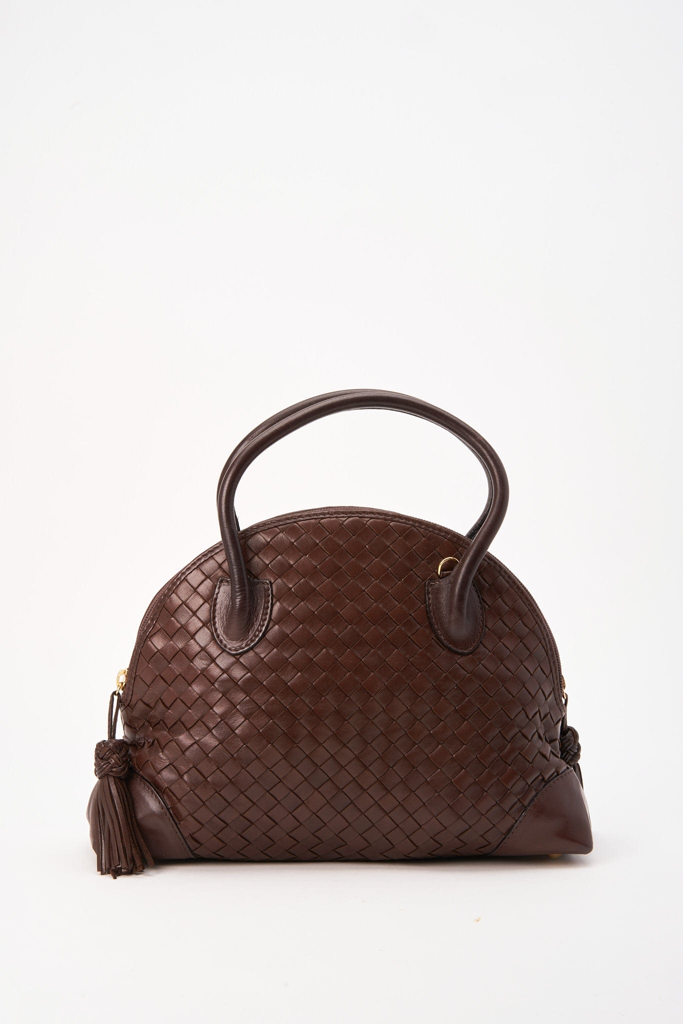 Bottega Veneta Brown Intrecciato Leather Crossbody Bag