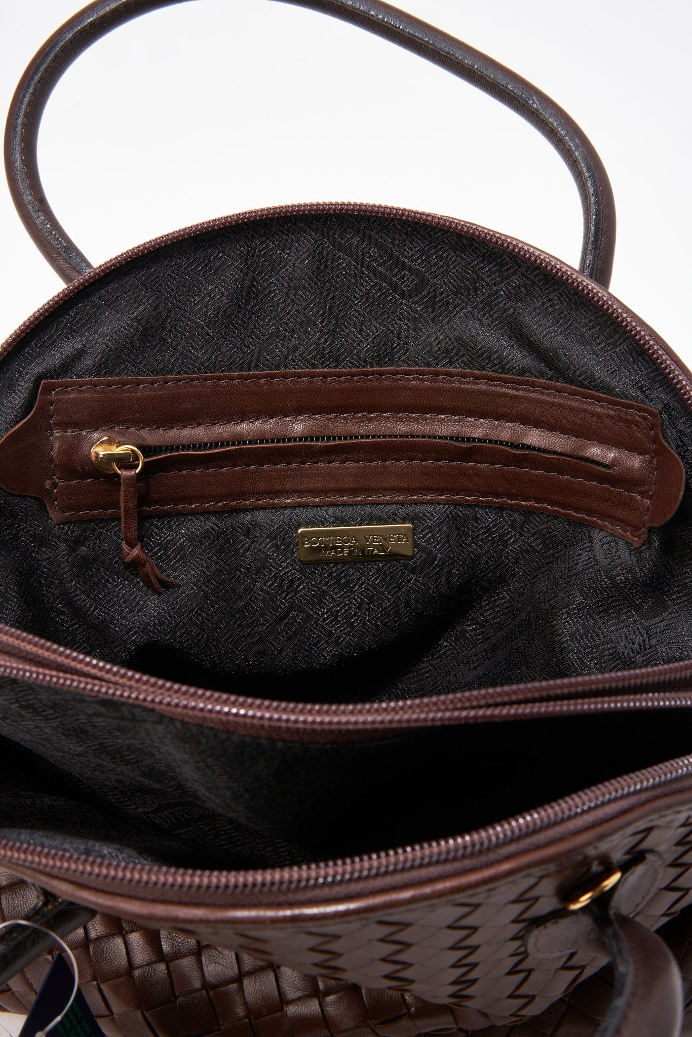 Bottega Veneta Brown Intrecciato Leather Crossbody Bag