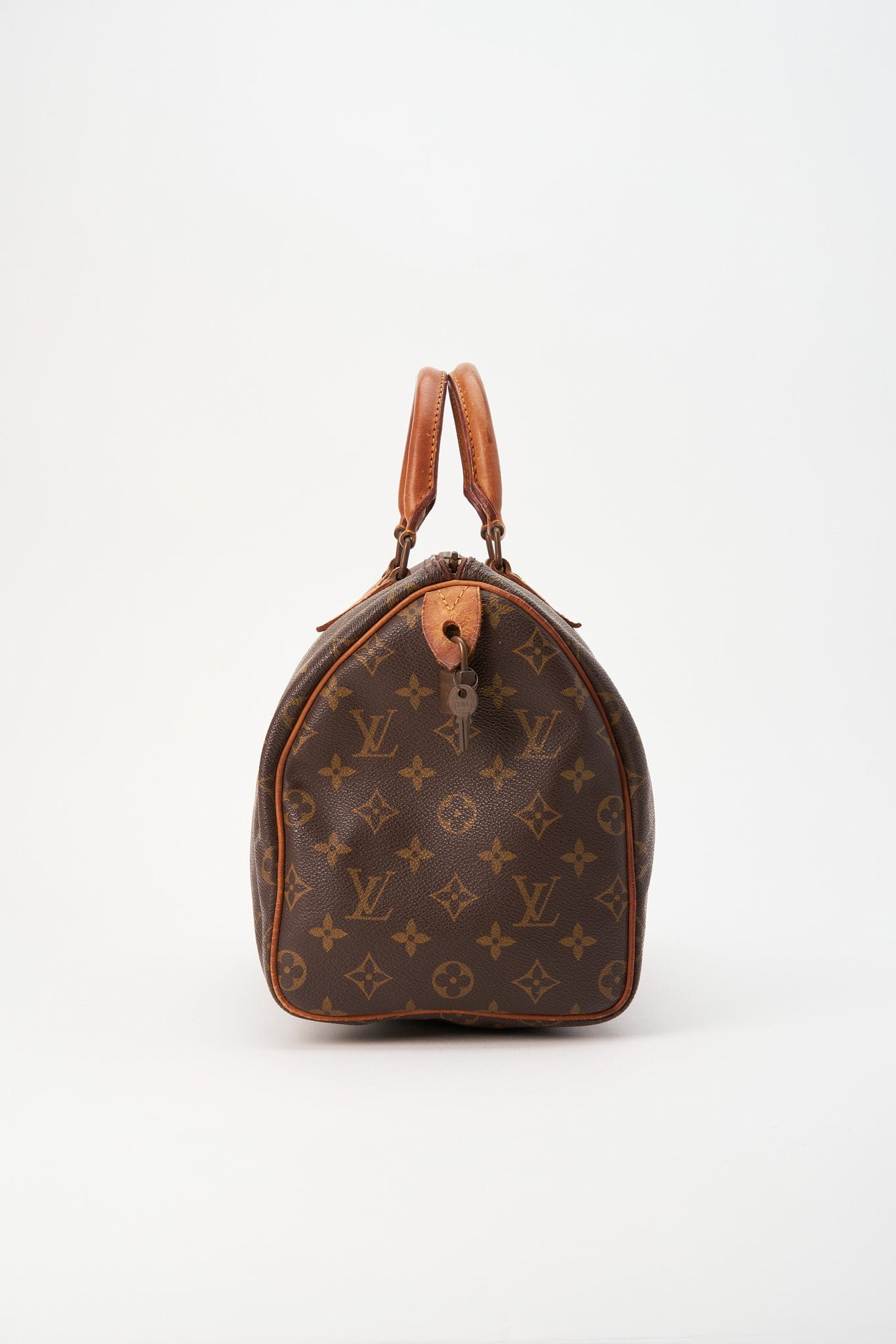 Louis Vuitton 30 Speedy Bag In Brown Monogram Coated Canvas