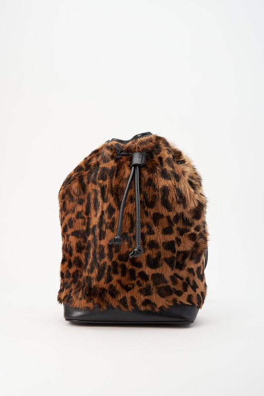 Vintage Loewe Leopard Calf Hair Sling Bag