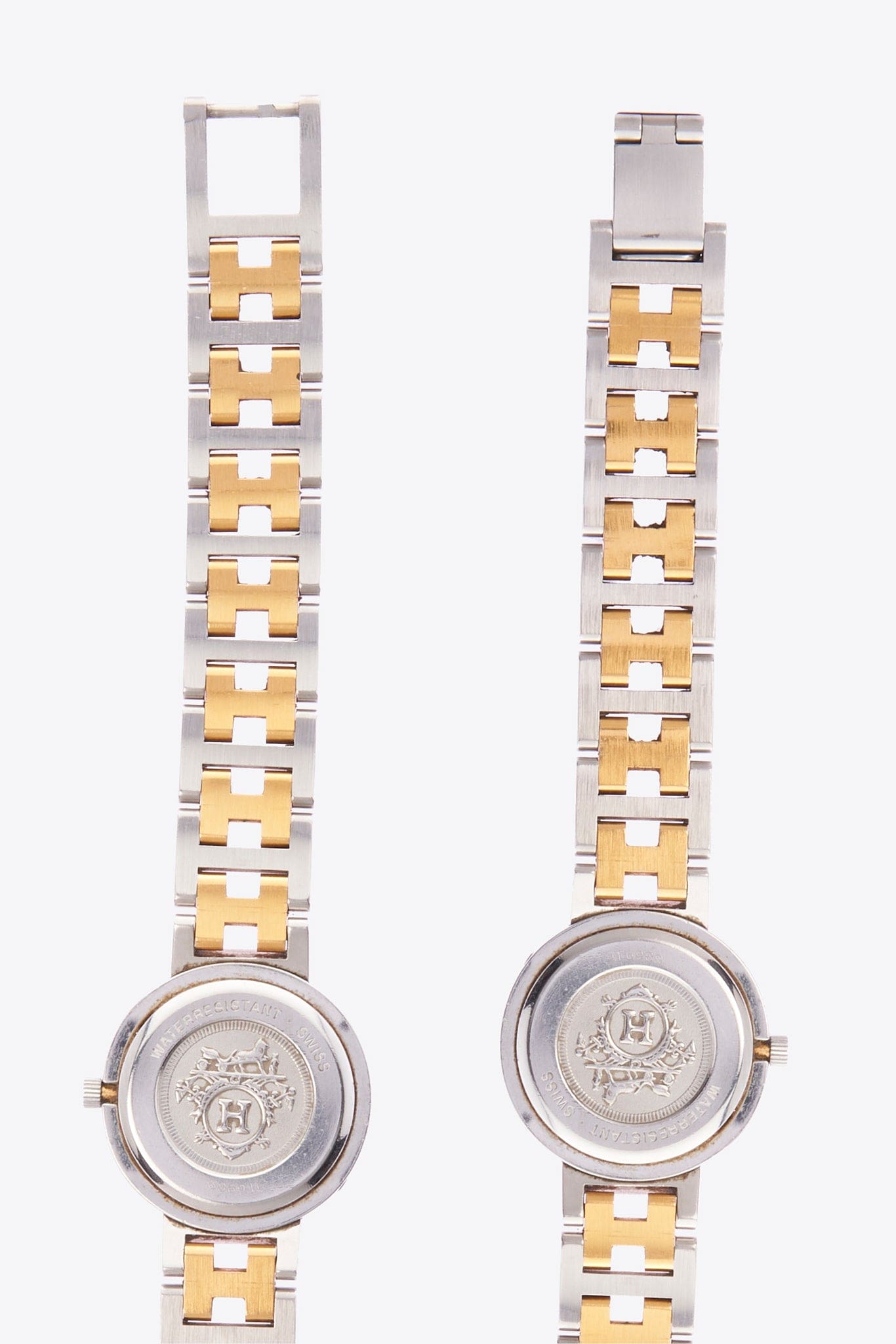 Vintage Hermès Clipper Gold and Silver Plated Watch