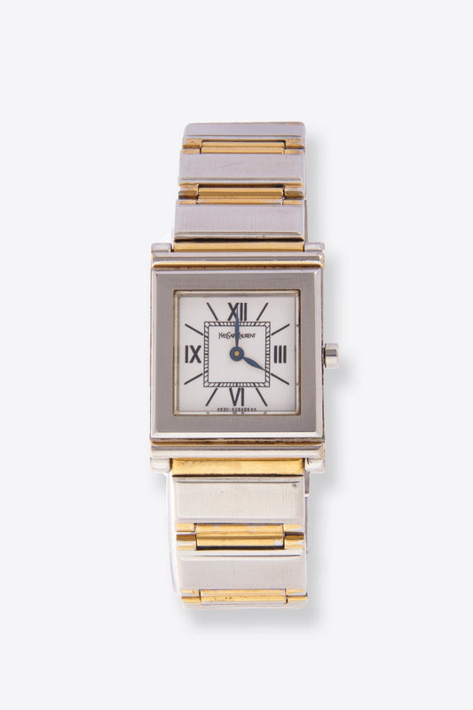 Vintage YSL Gold and Silver Plated Watch