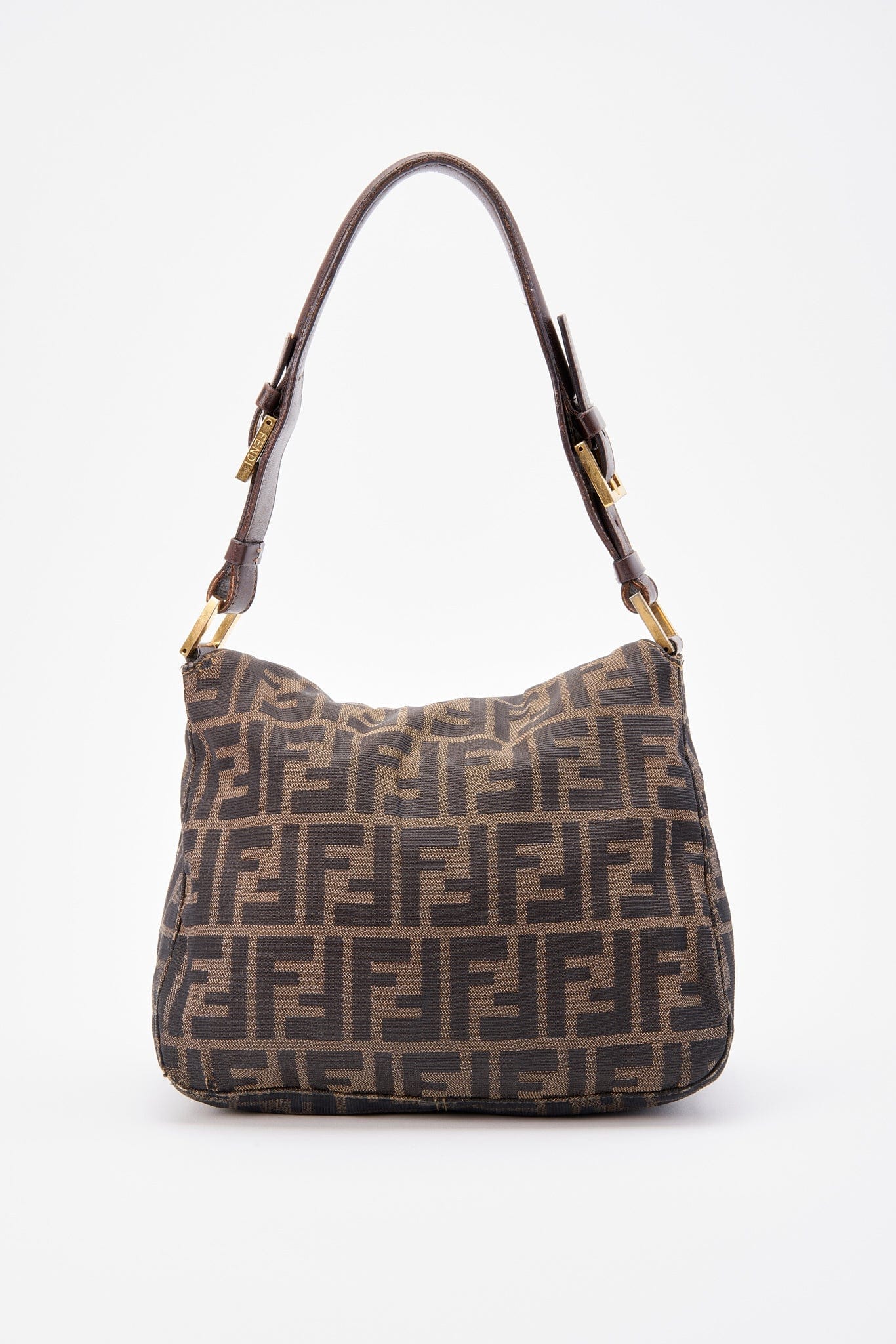 Fendi Mini Mamma Baguette in Brown Zucca Canvas