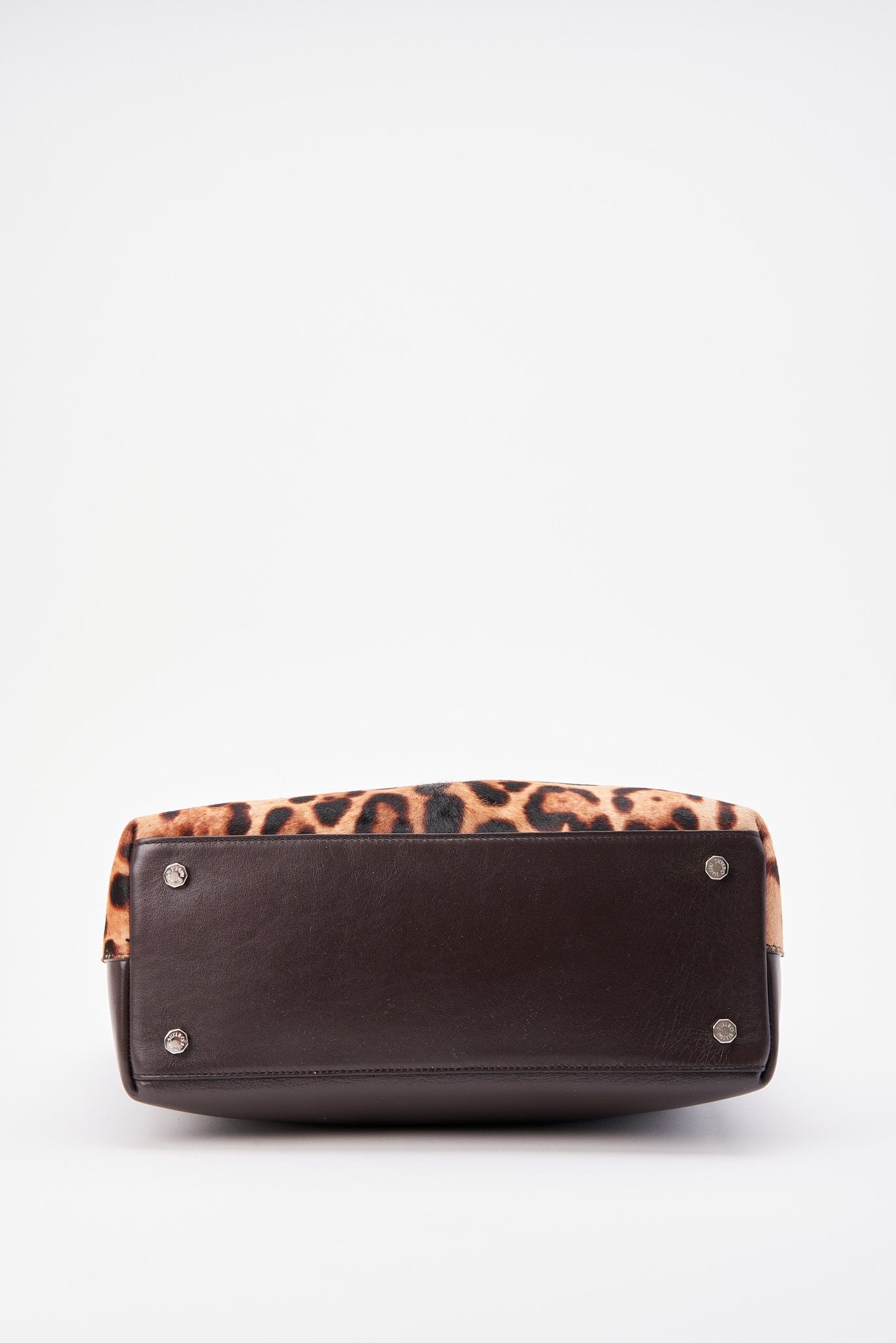 Vintage Silvano Biagini Leopard Printed Calf Hair Shoulder Bag