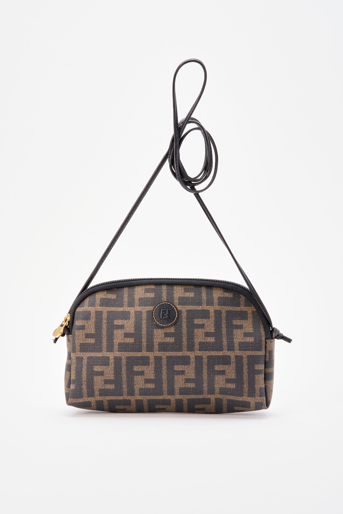 Fendi Vintage Zuccas Canvas Crossbody Bag