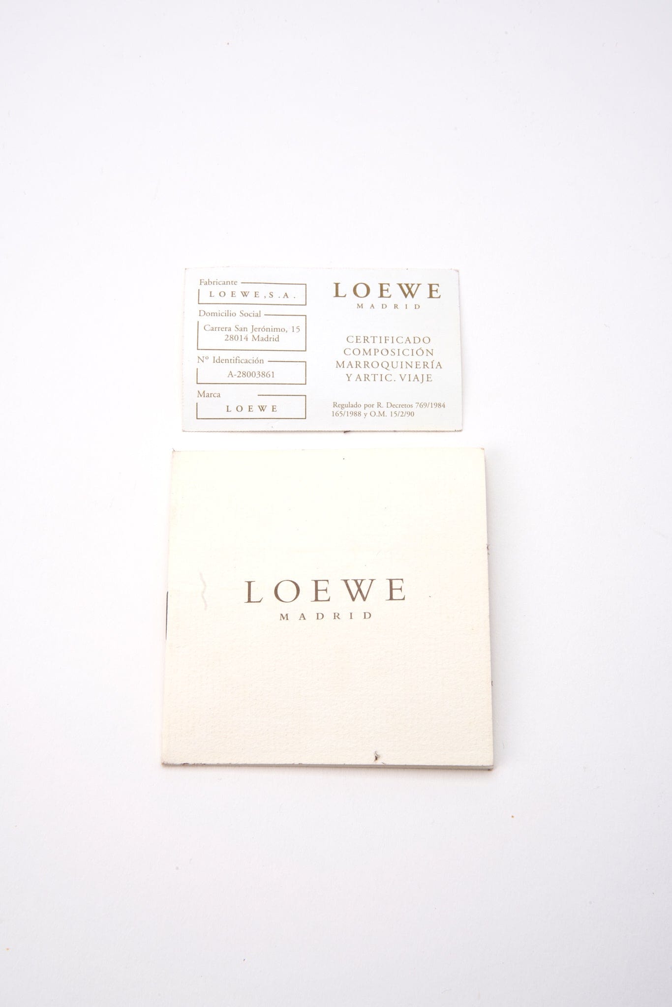 Vintage Loewe Beige Suede Tote Bag