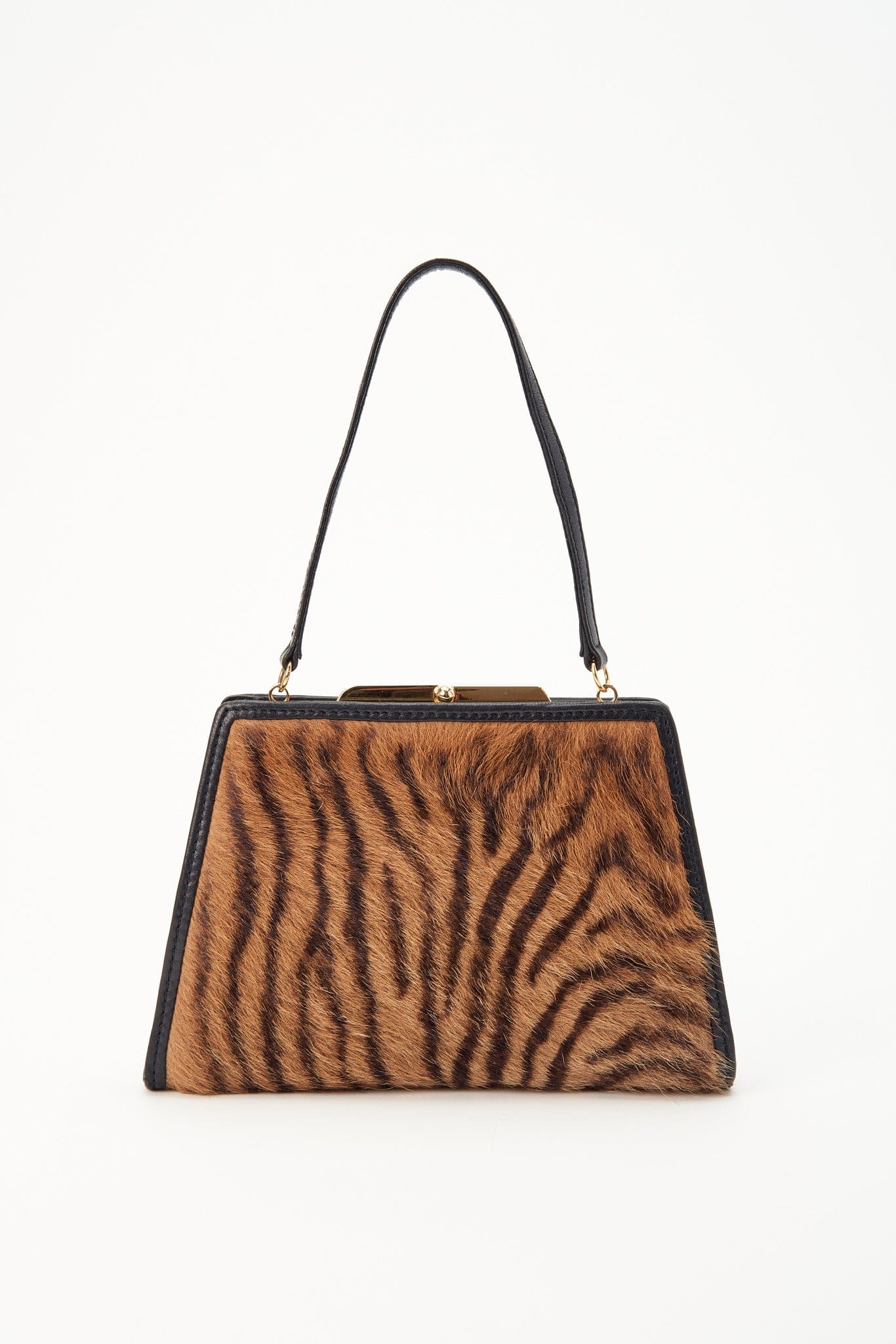 Vintage Loewe Tiger Calf Hair Evening Bag