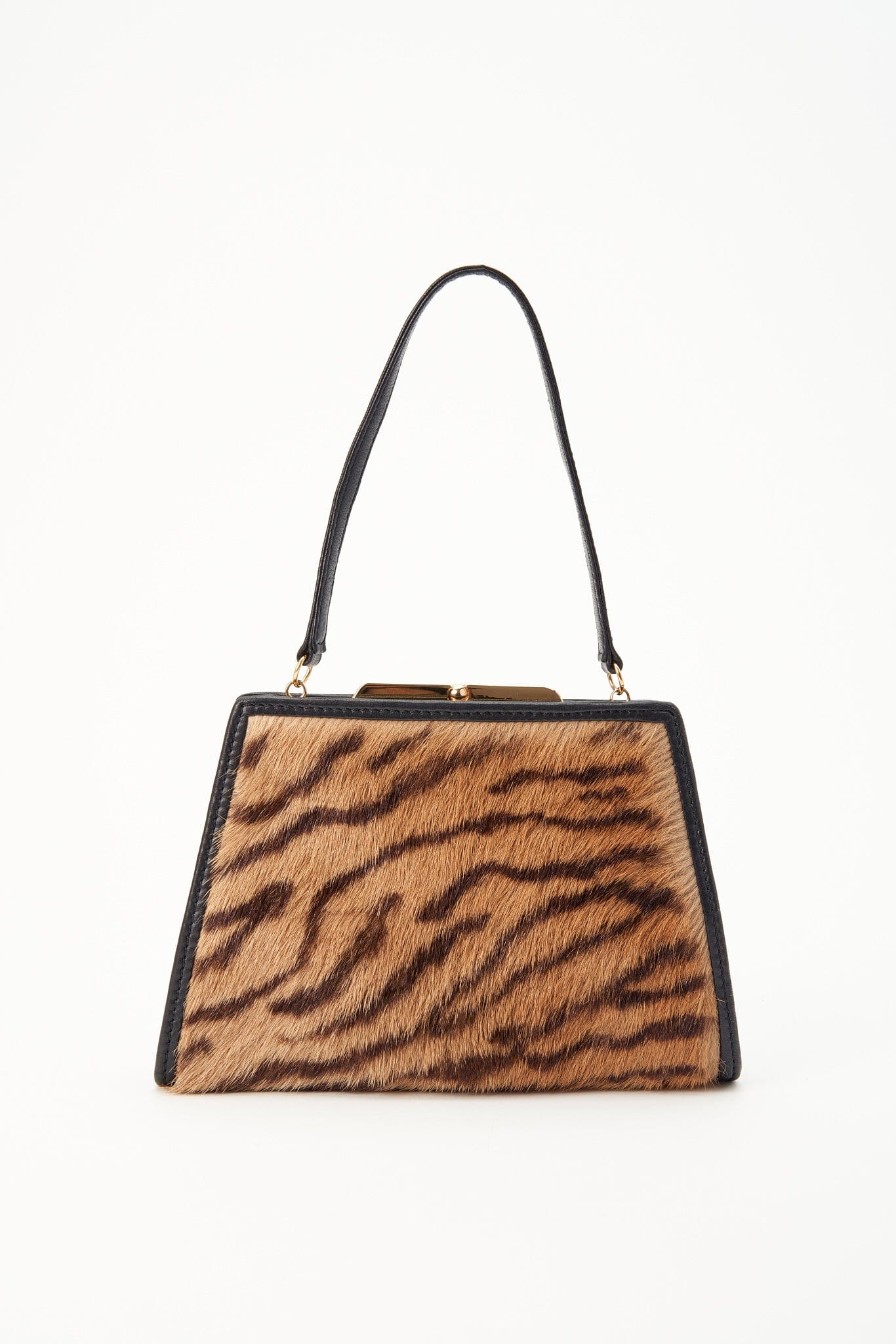 Vintage Loewe Tiger Calf Hair Evening Bag