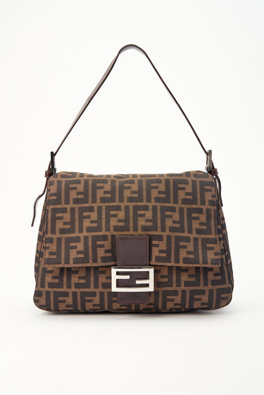 Vintage Fendi Mamma Baguette - Brown Zucca Canvas