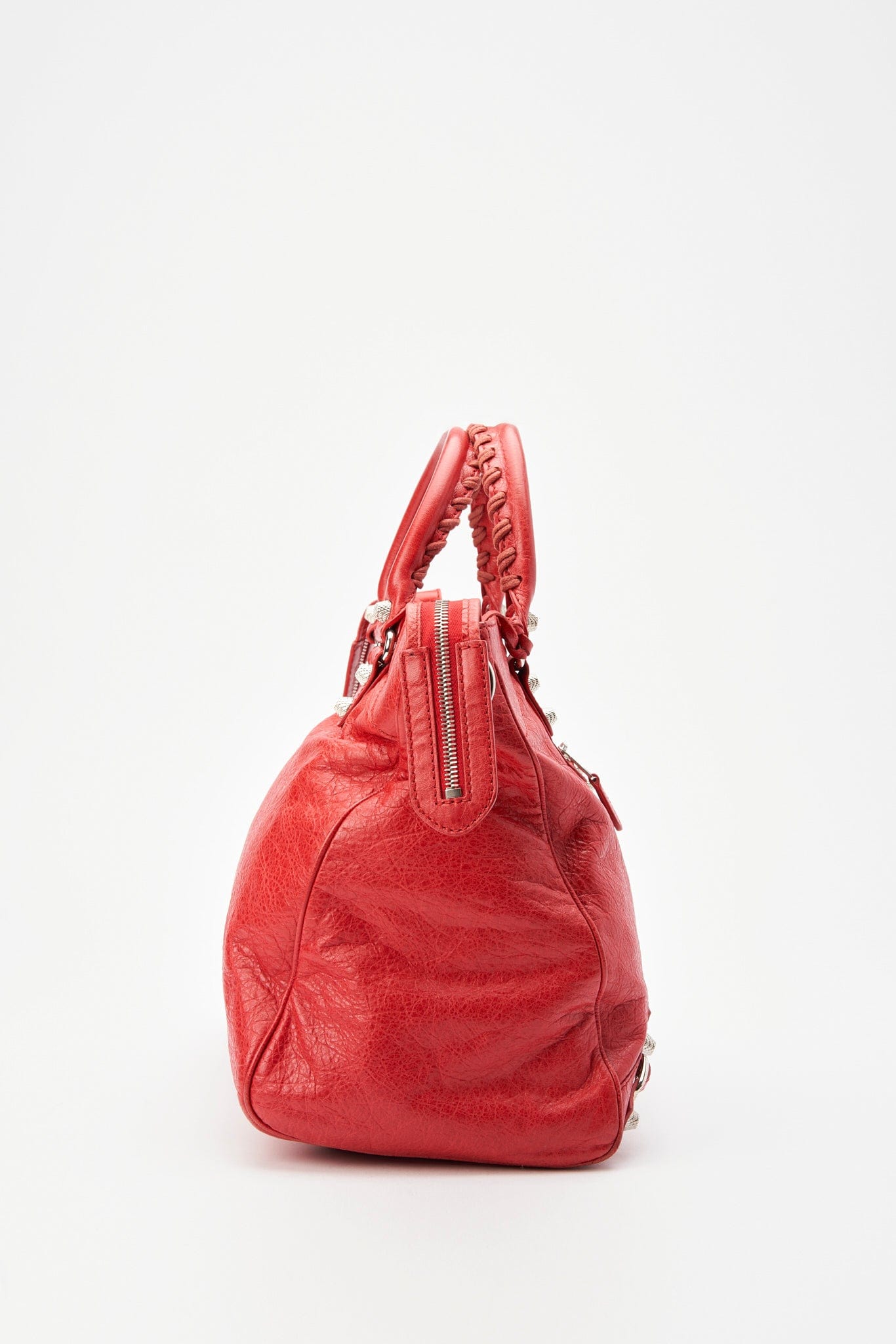 Balenciaga Red Leather City Bag