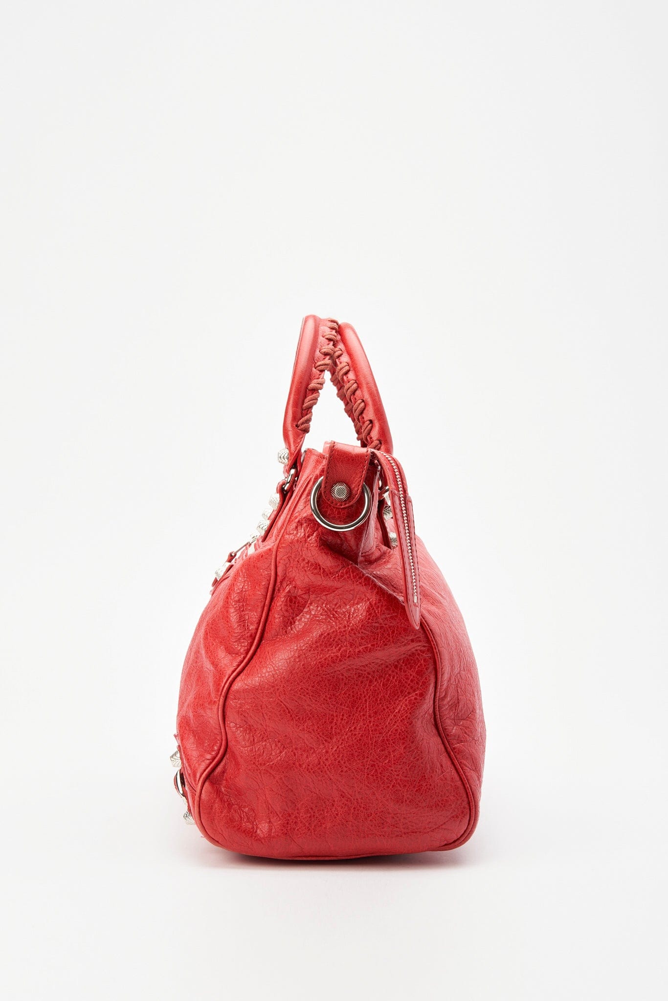 Balenciaga Red Leather City Bag