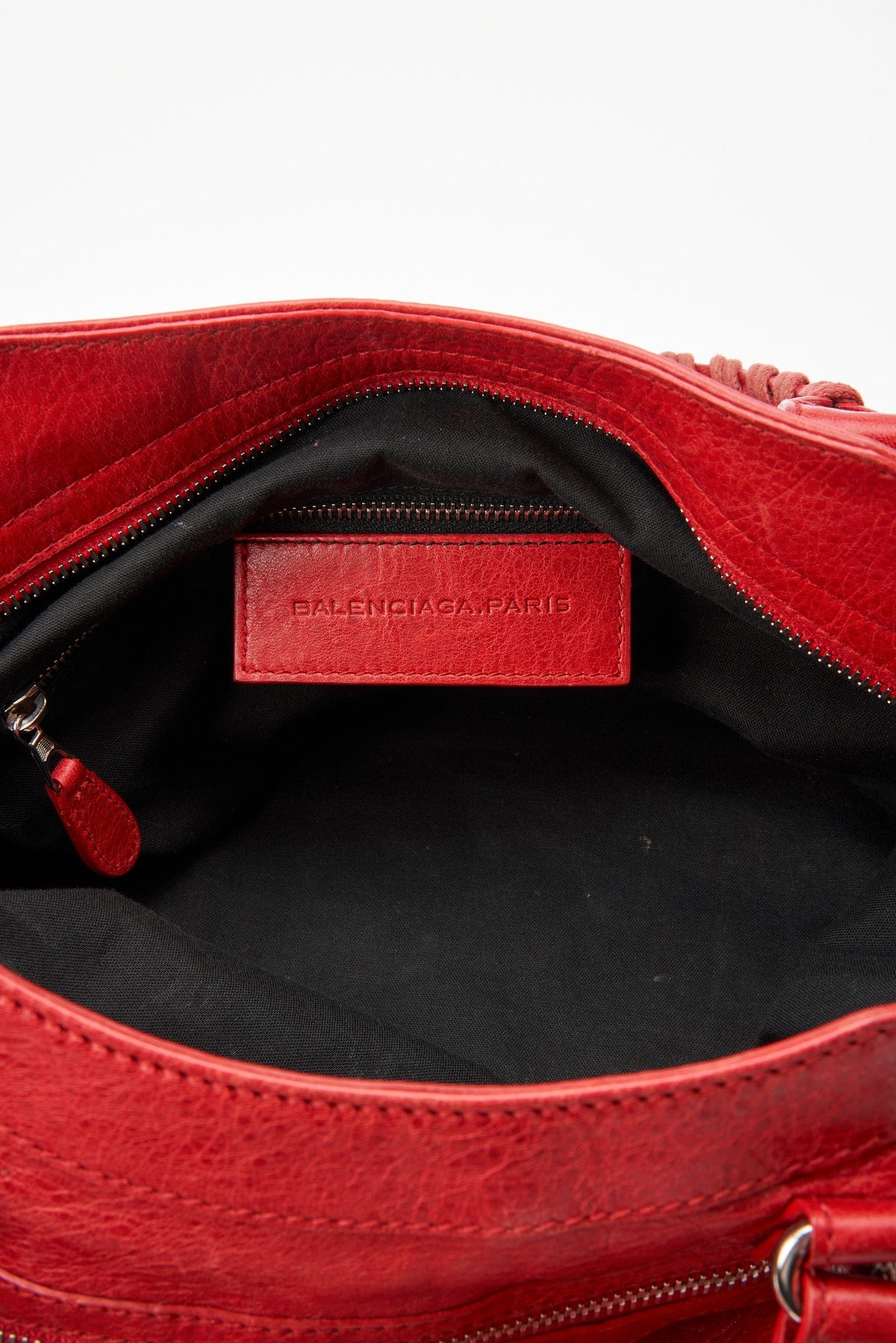 Balenciaga Red Leather City Bag