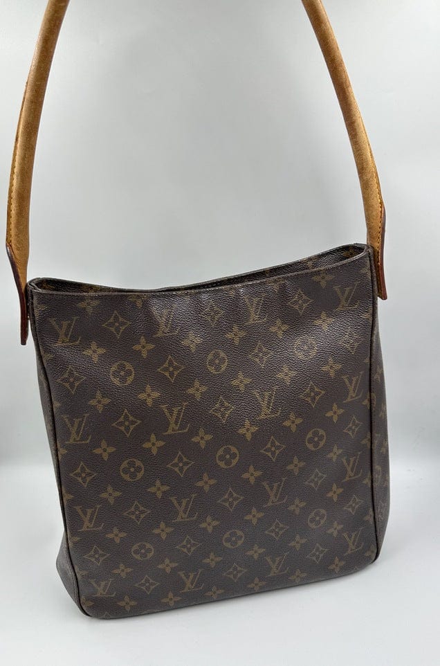 Louis Vuitton Vintage Monogram Flap Messenger Bag GM Brown