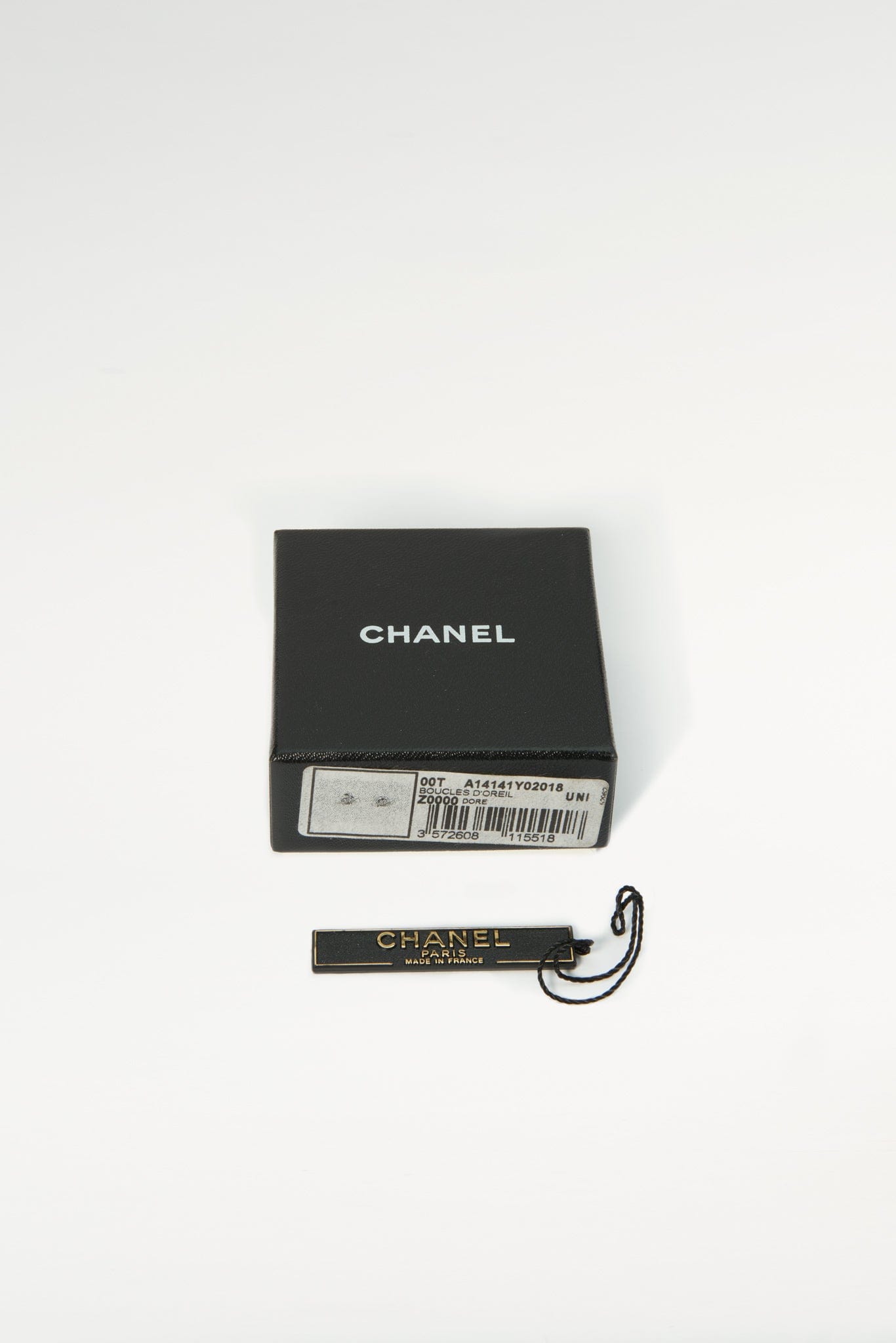 Vintage Chanel CC Enamel Earrings