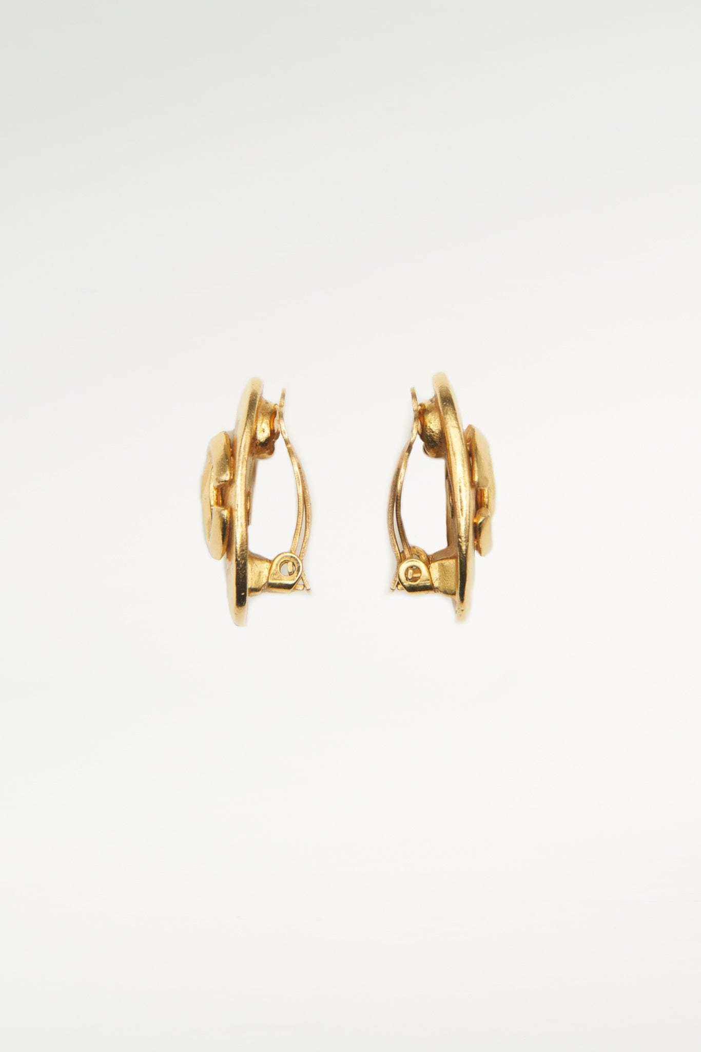 Vintage Chanel CC Oblong Earrings