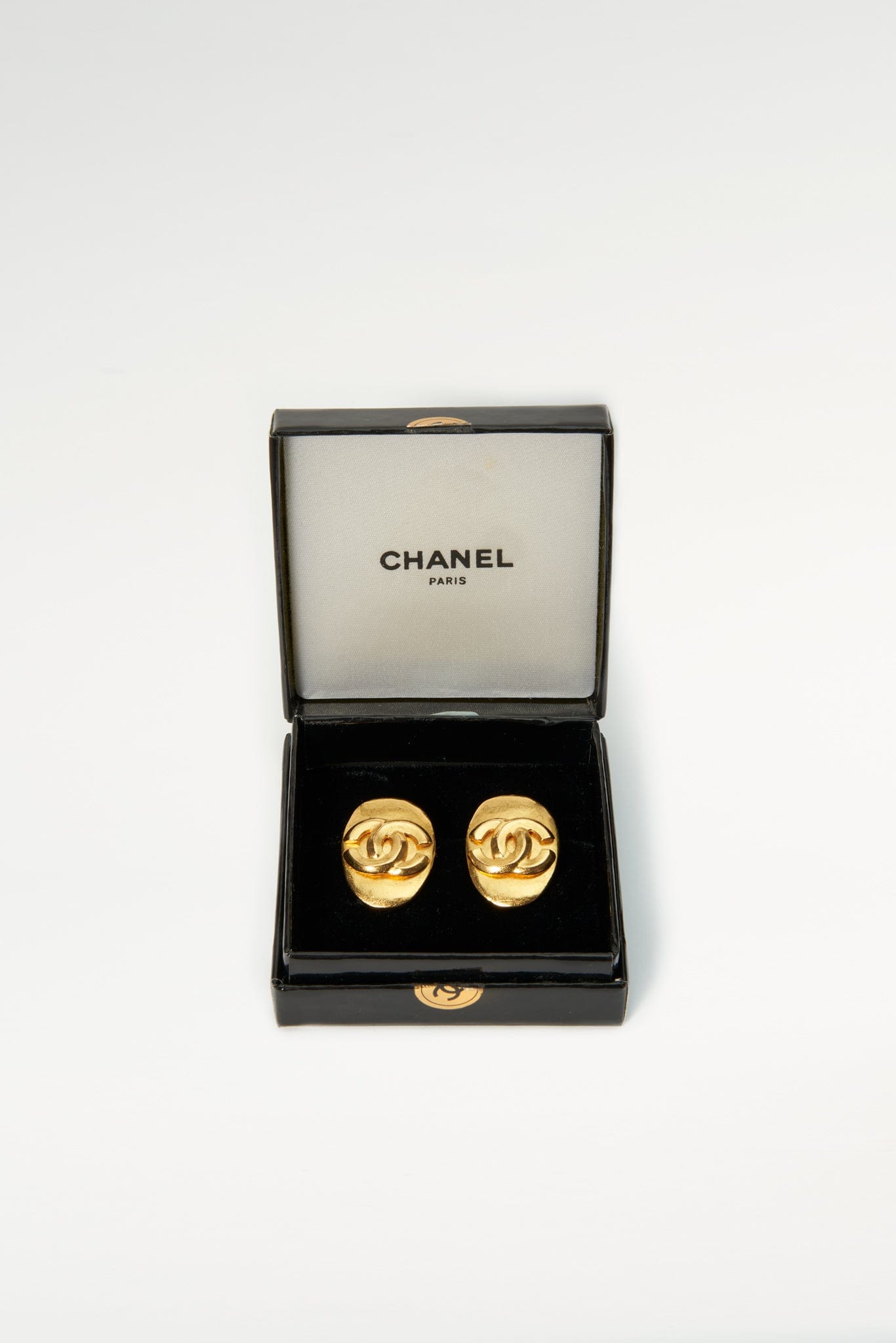 Vintage Chanel CC Oblong Earrings