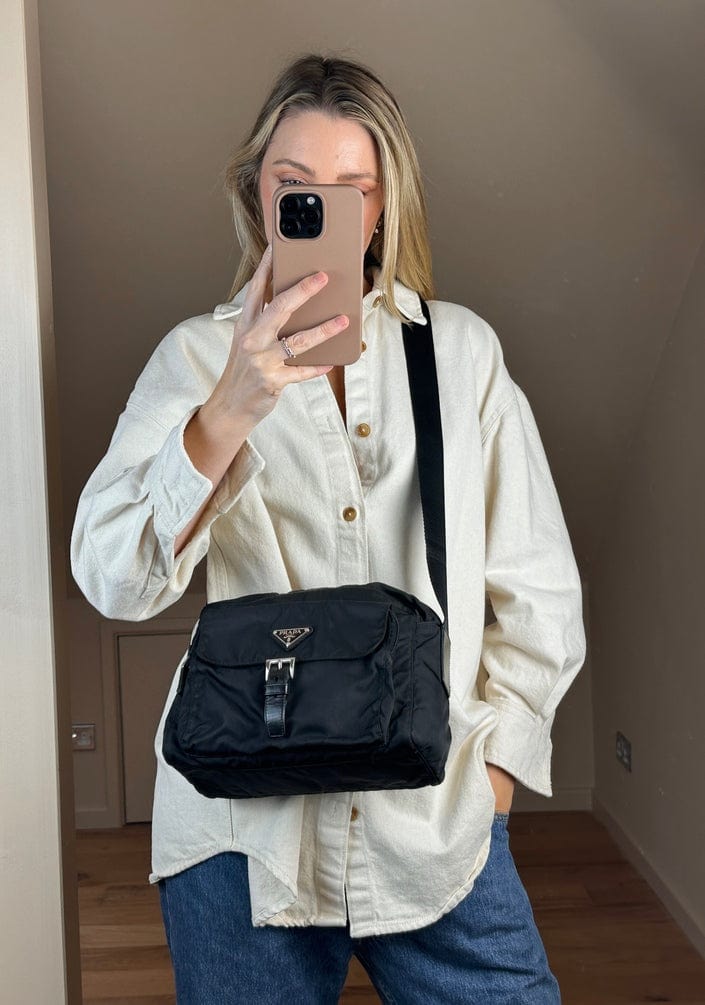 Prada Black Nylon Crossbody Bag