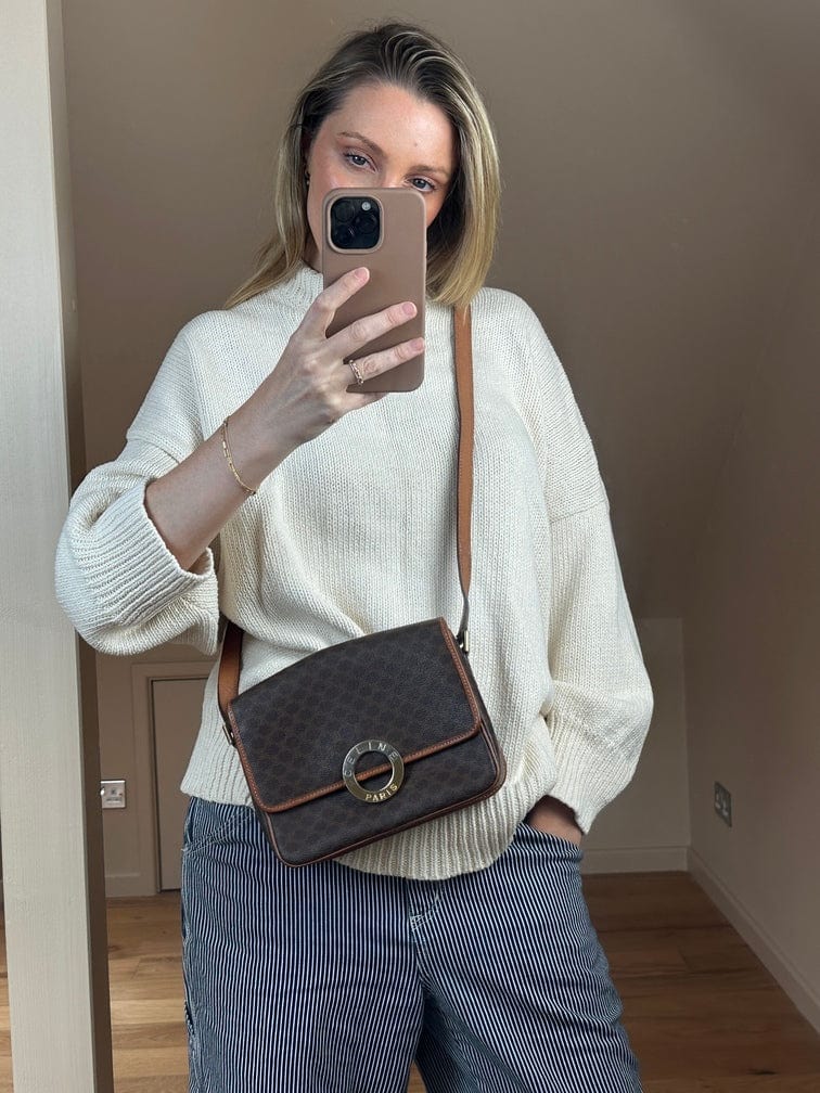 Vintage Celine Triomphe Crossbody Bag