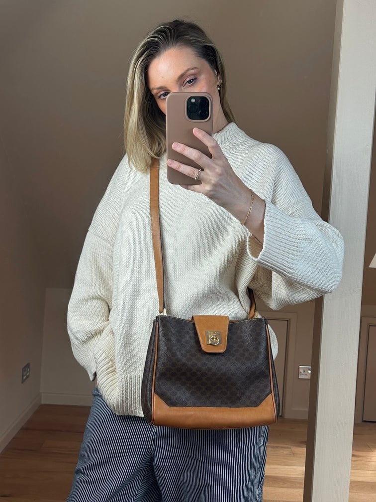 Vintage Celine Triomphe Crossbody Bag