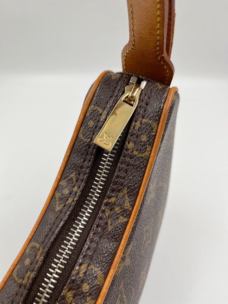 Croissant fabric handbag Louis Vuitton Brown in Cloth - 35343977