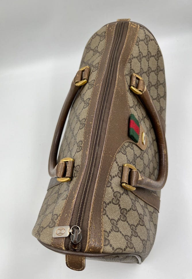 Vintage Gucci Abbey Boston Bag in GG Canvas – The Hosta