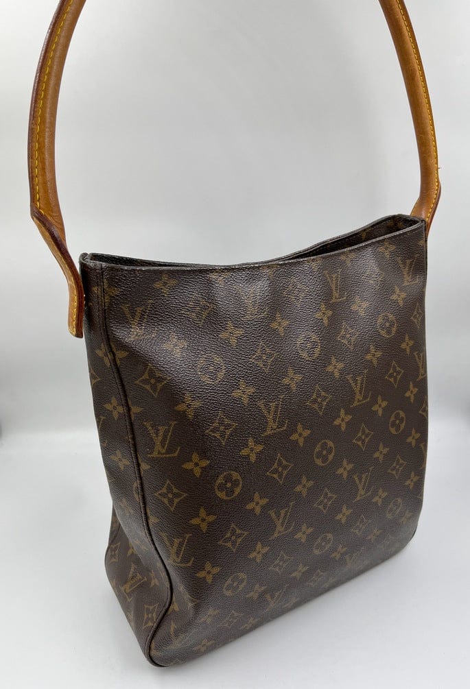 Louis Vuitton Looping Gm Brown Canvas Handbag (Pre-Owned)