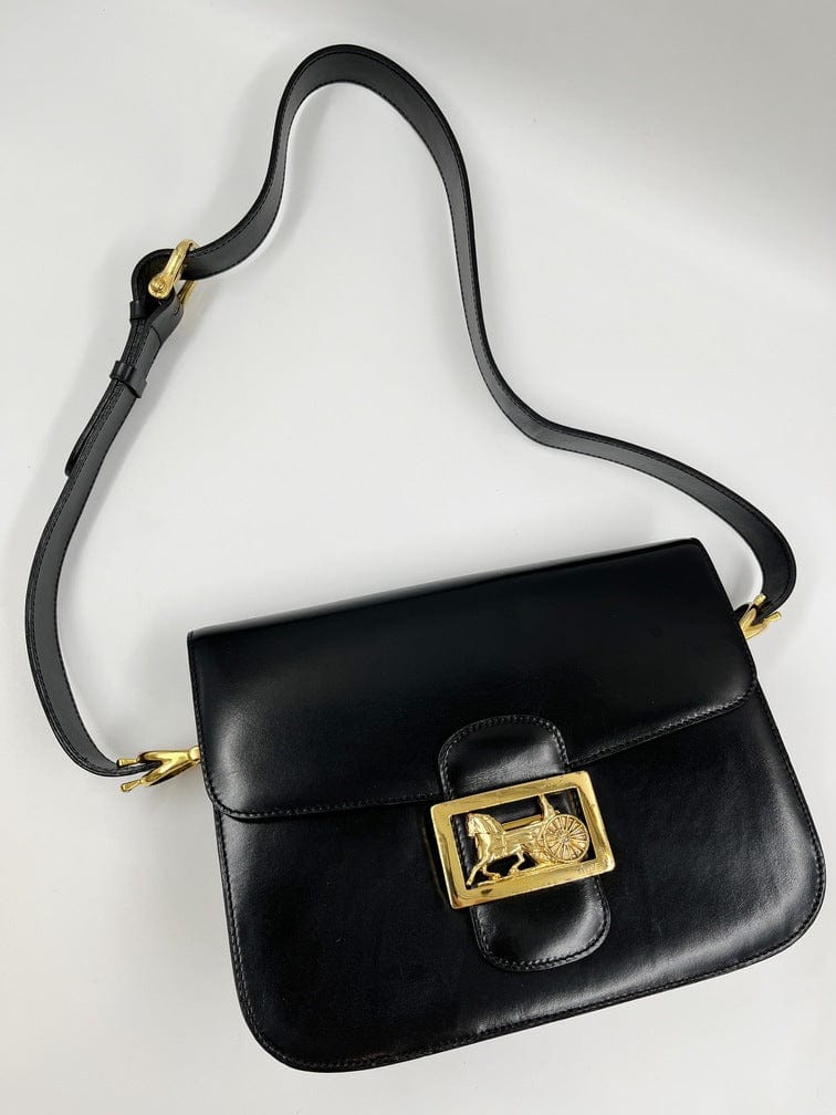 Vintage Celine Black Box Bag – The Hosta